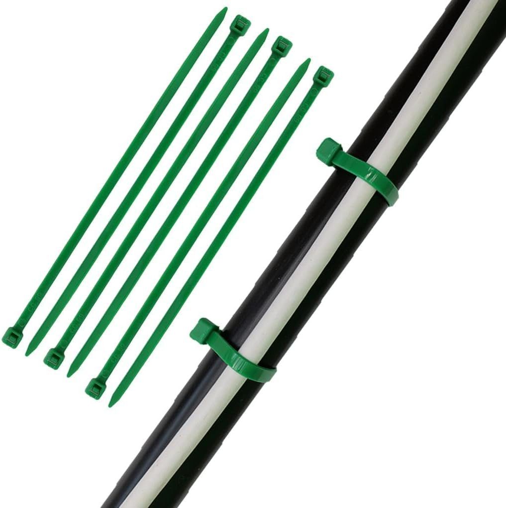 HORZEFIX Kabelbinder set grün lang uv beständig Universalbinder 2,5, 3,6, 4,8, 7,6 breit (Packung, 500-St., VPE= 5 x 100 Kabelbinder im Polybeutel) Temperaturbeständig/wetterfest