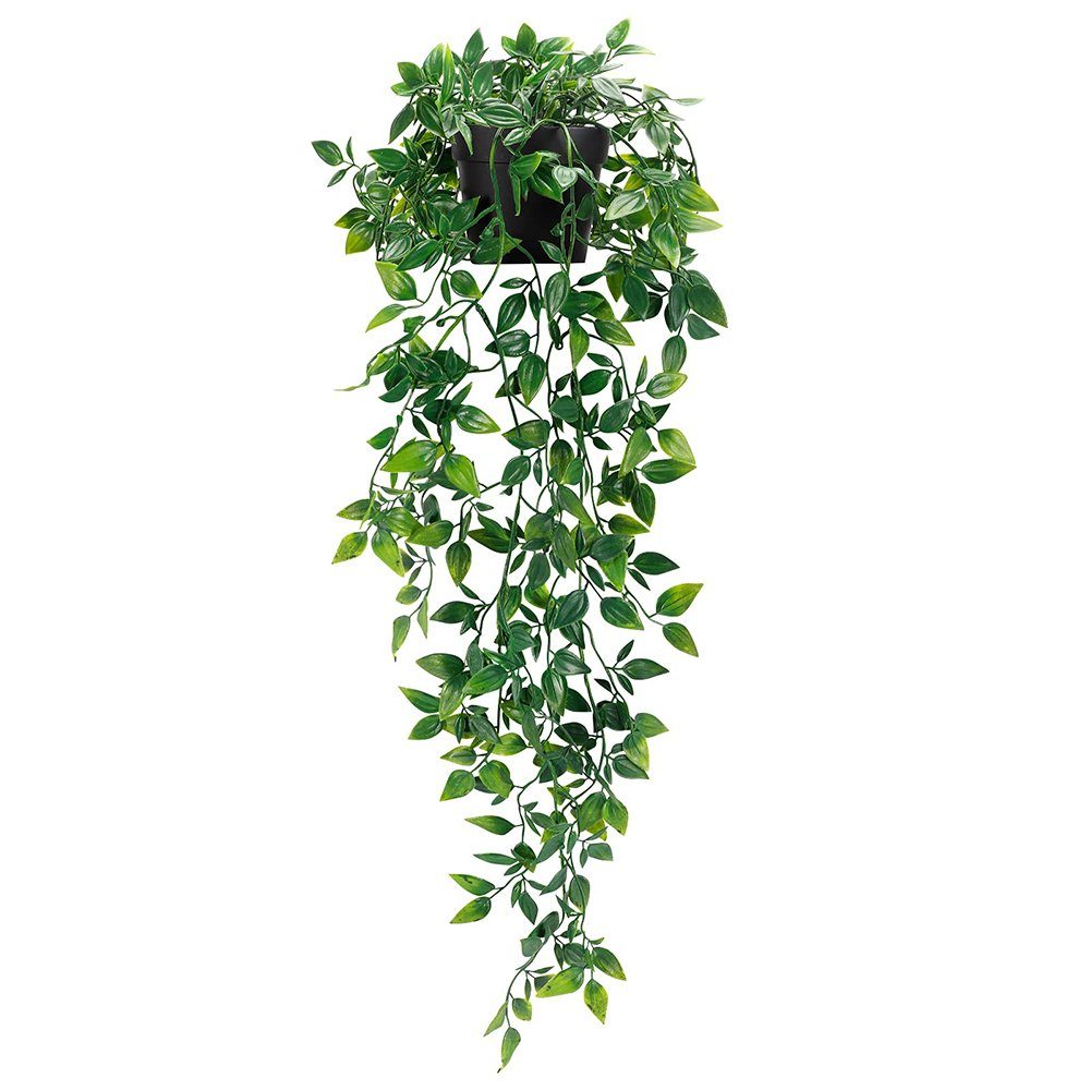 Kunstpflanze Kunstpflanze, Blätter im Topf wartungsfreie Plastik Hängepflanzen Rebe, Juoungle