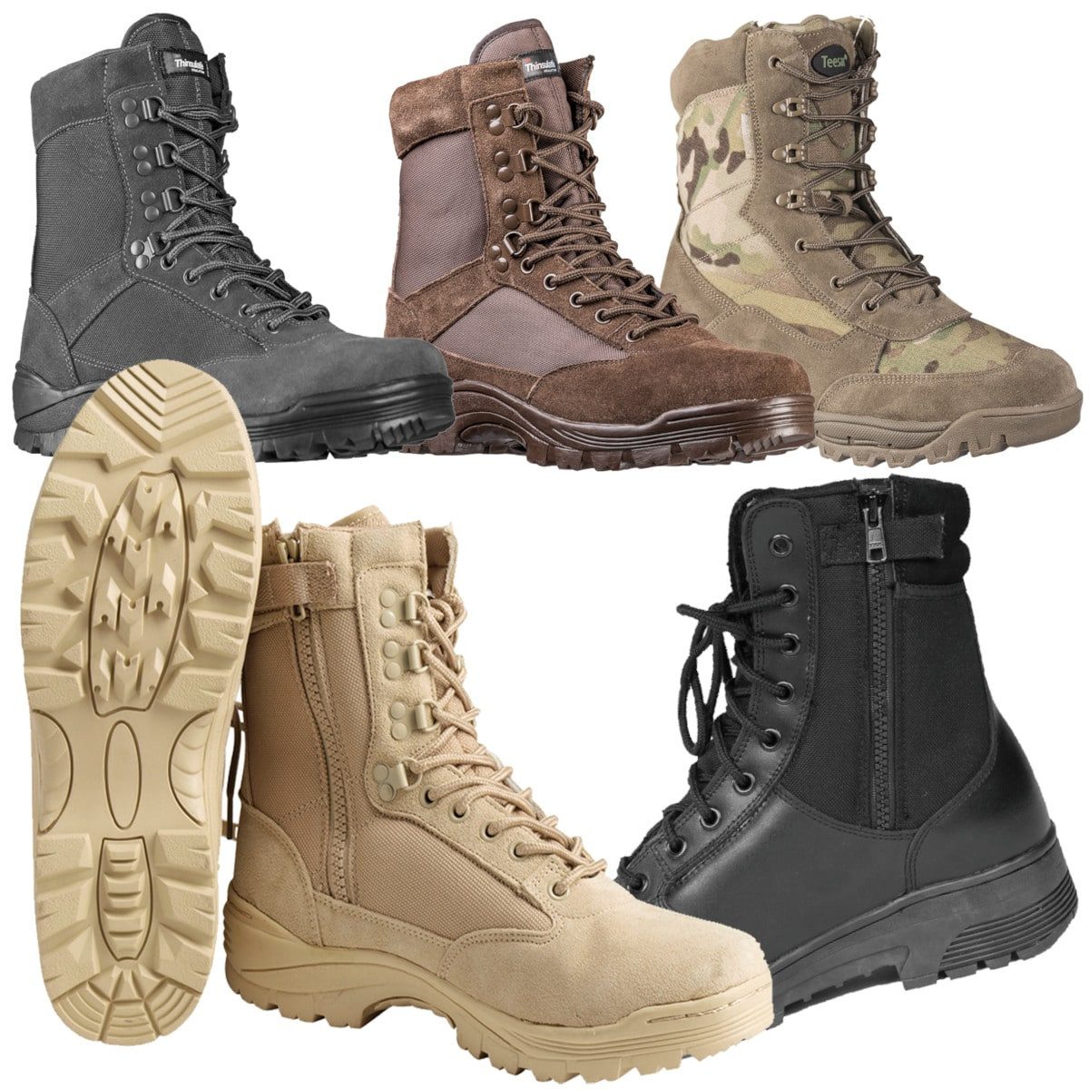 Mil-Tec Army Tactical Boot mit Zipper günstig online kaufen