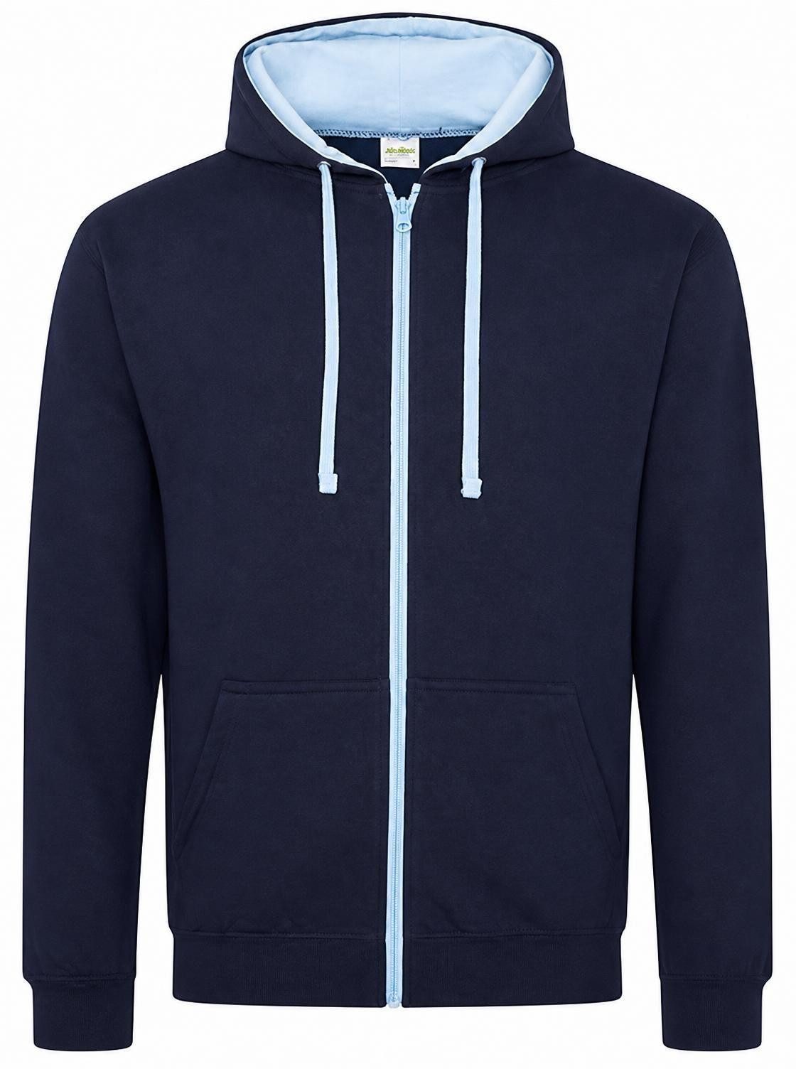 Just Hoods Kapuzensweatjacke Varsity Zoodie Kapuzenpulli mit Reisverschluss
