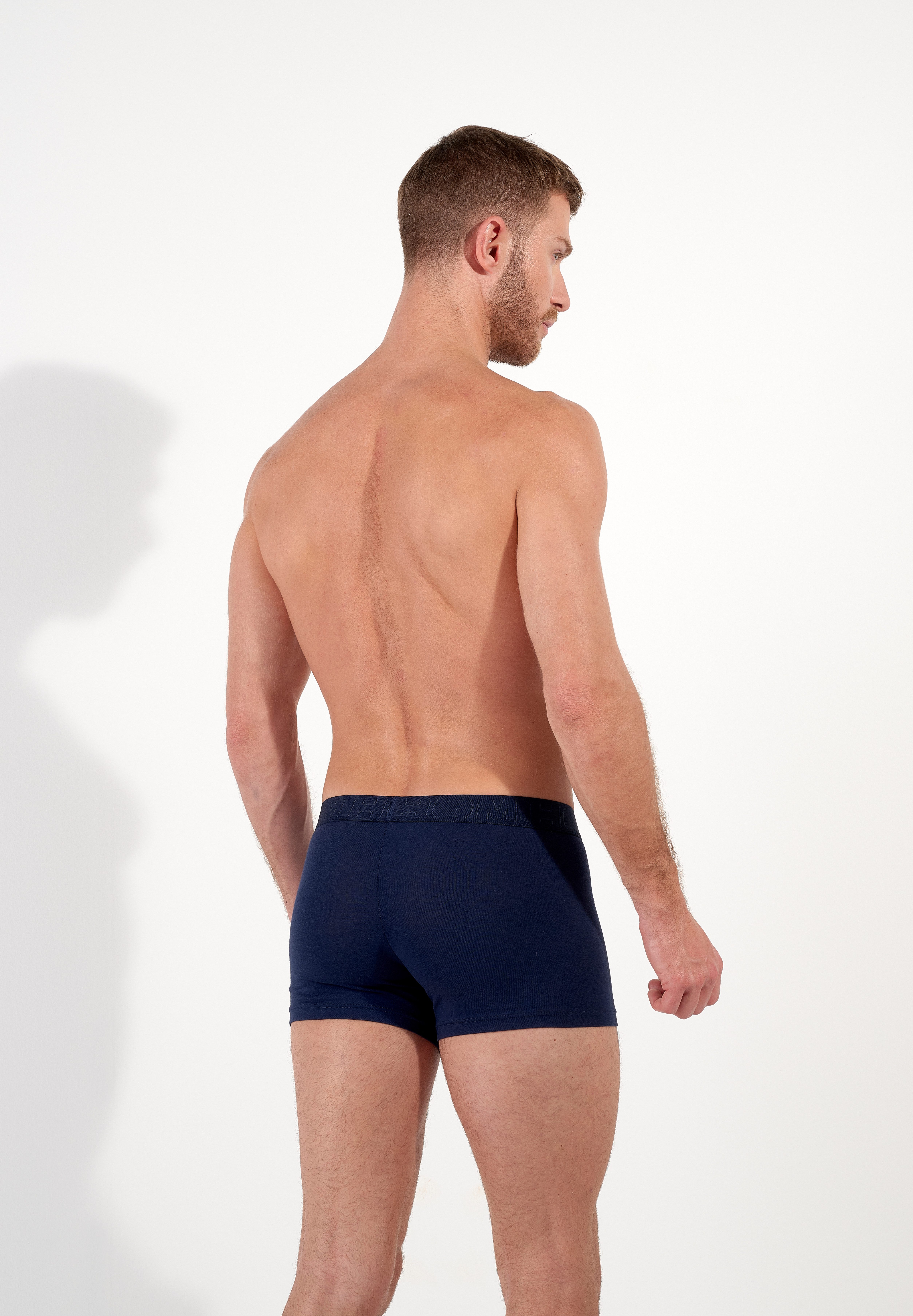 Hom Boxershorts John (3er Pack) weich, atmungsaktiv, Cotton-Mix, elastisch, ohne Eingriff