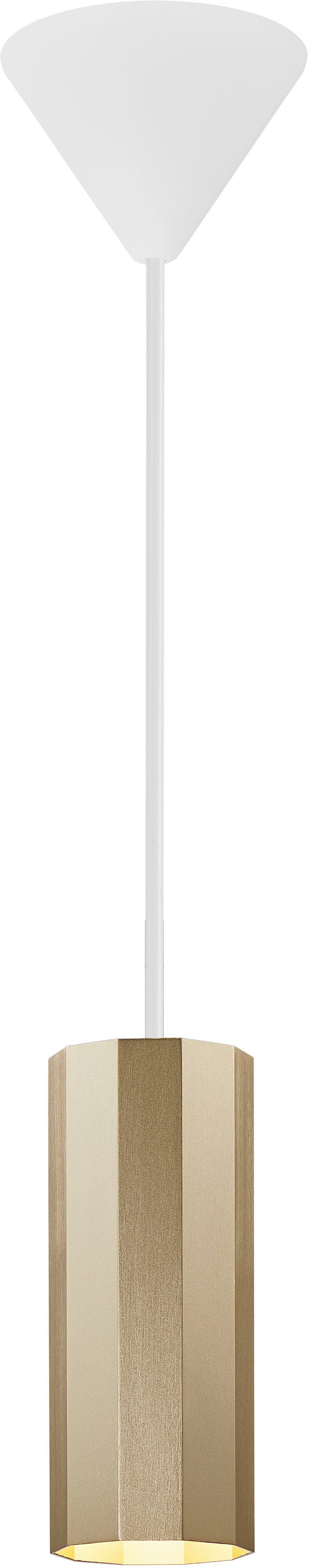 Nordlux Pendelleuchte Alanis, 10-seitiges Design, Leuchtmittel, Minimalistisches ohne matt-schwarz Profil