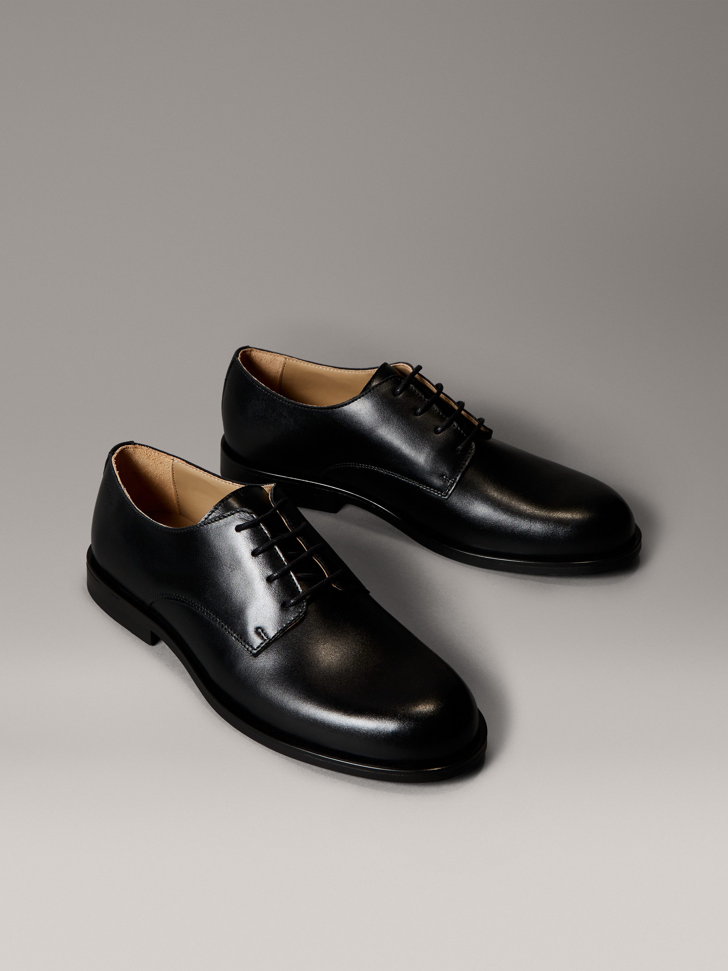 Calvin Klein ESS RUBBER DERBY LTH Schnürschuh Anzugschuh, Business-Schnürer, Klassik-Schnürschuh mit CK-Markenlogo