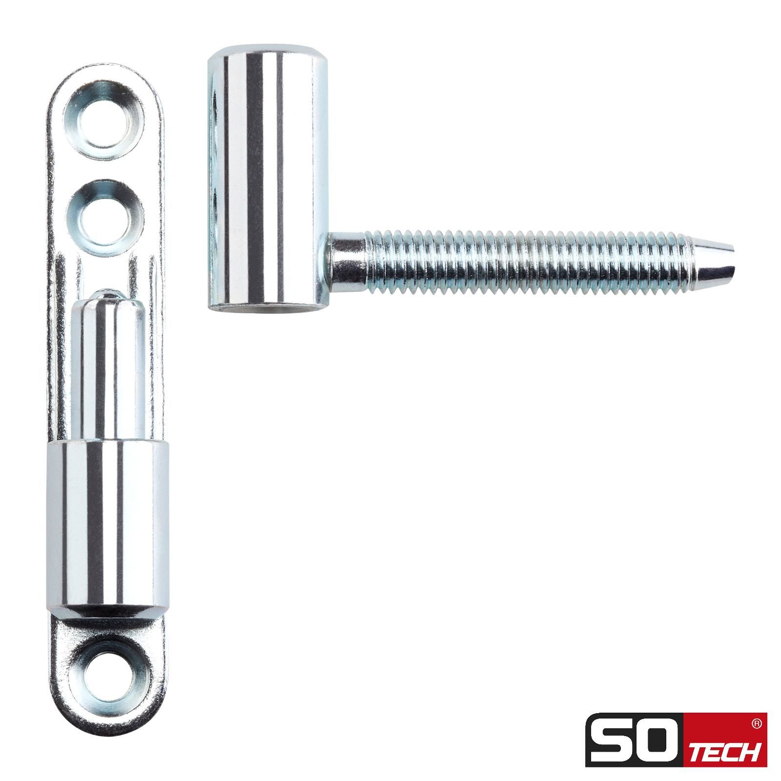 Thumbnail - SO-TECH® Türbeschlag Renovierband Türband 15 x 83 mm Scharnier aus Stahl (4 St), für Innentüren zum Auf- & Einschrauben,...