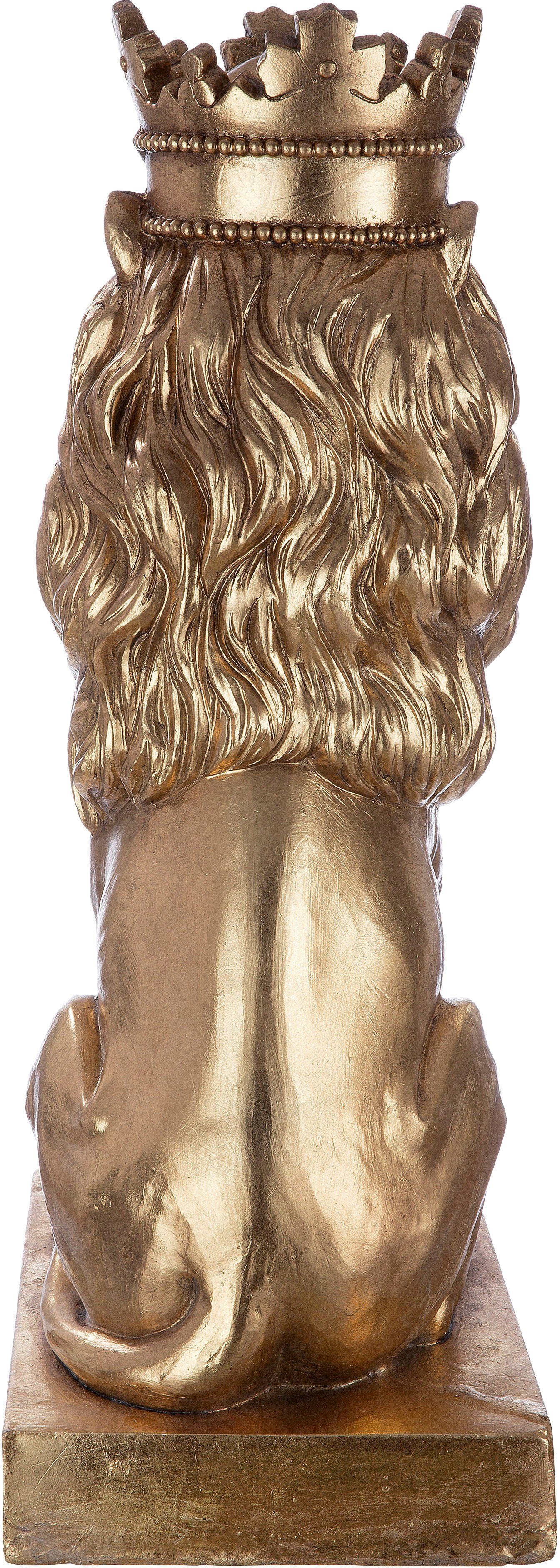 Skulptur Dekofigur gold St), Gilde Löwe, Casablanca (1 by goldfarben