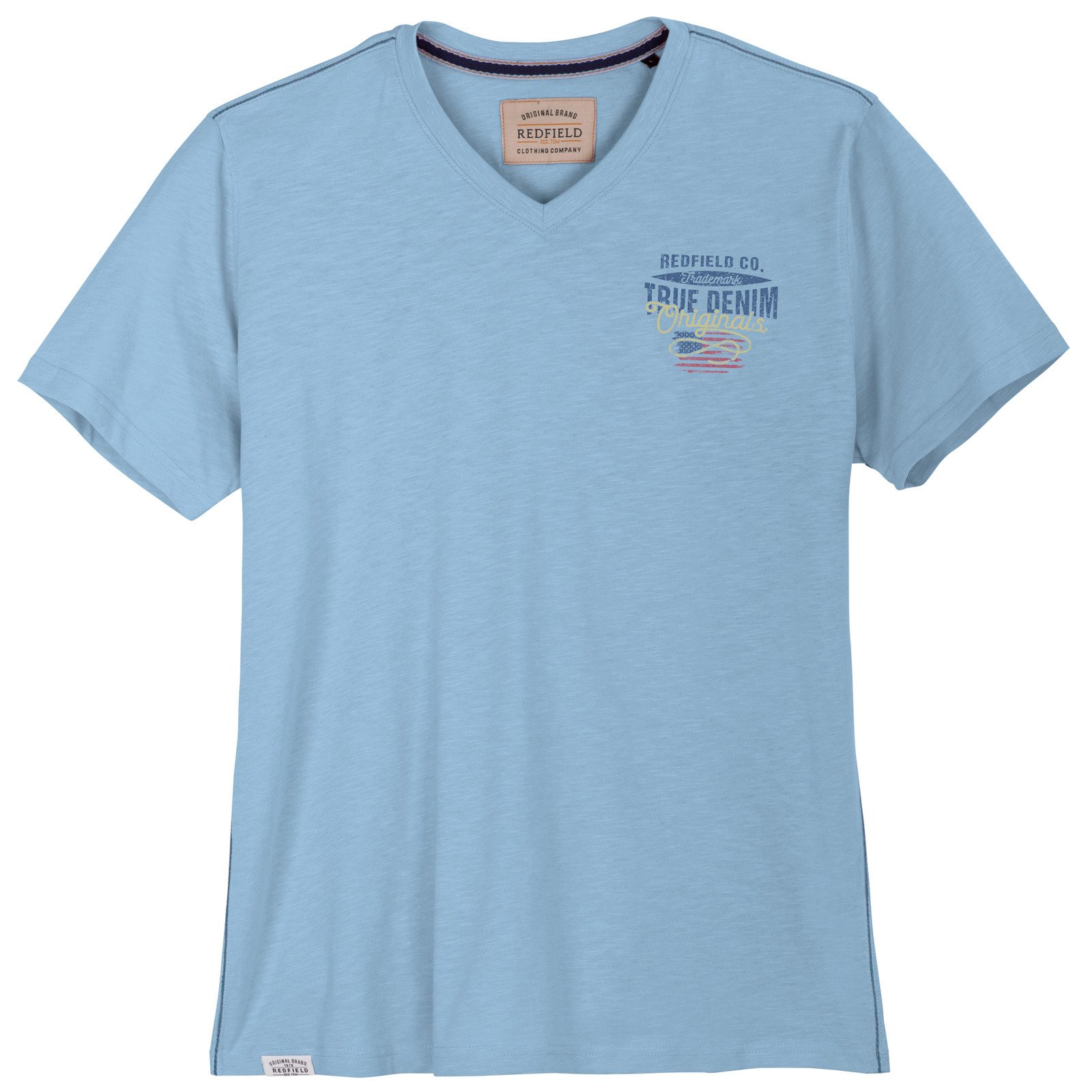 redfield V-Shirt Redfield Übergrößen T-Shirt V-Neck günstig online kaufen