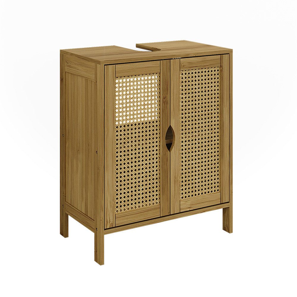 Vicco Waschbeckenunterschrank Liora, Bambus, 48 x 60 cm (1-St) günstig online kaufen