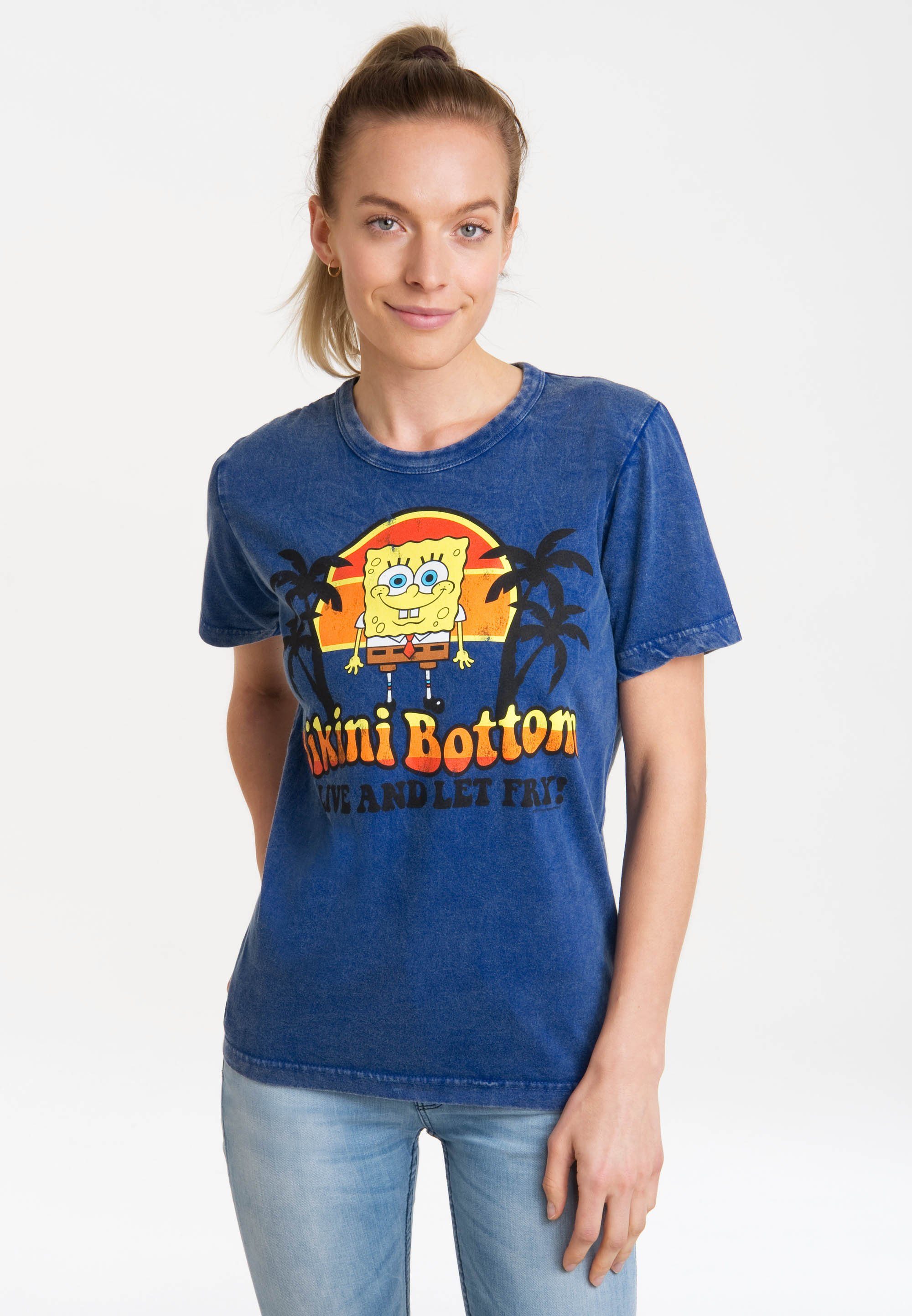 LOGOSHIRT T-Shirt Spongebob Schwammkopf - Bikini Bottom mit lizenziertem  Print