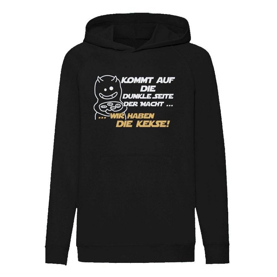 G-graphics Hoodie Kommt auf die dunkle Seite der Macht, wir haben die  Kekse! Kinder Hoodie / Kapuzenpullover, Mit Spruch / Sprüche / Print / Motiv