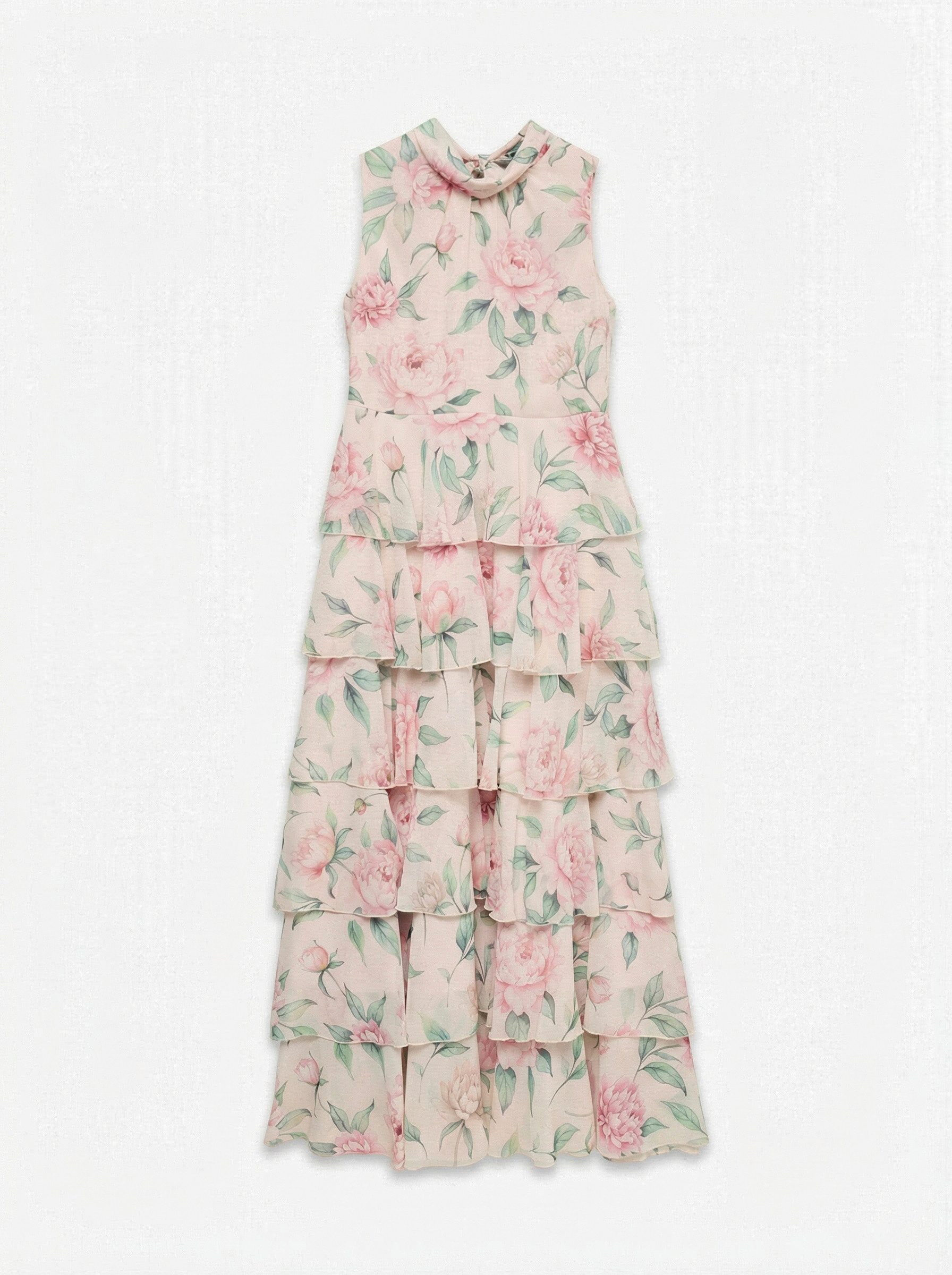 Maxikleid VMFELICIA SL HIGHNECK RUF MAXI DRESS EXP