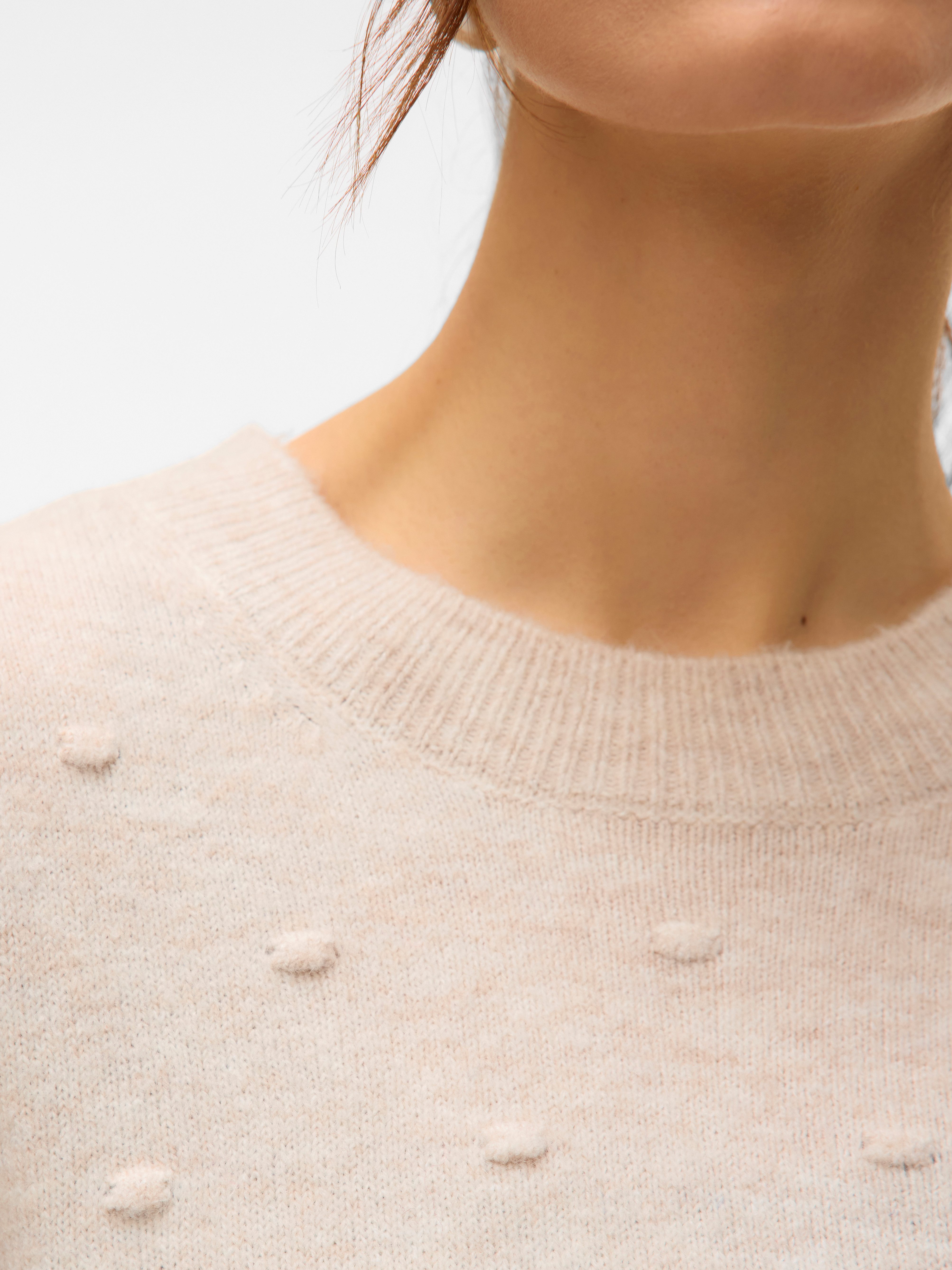 Vero Moda Rundhalspullover VMFRANCESCA LS O-NECK PULLOVER BOO