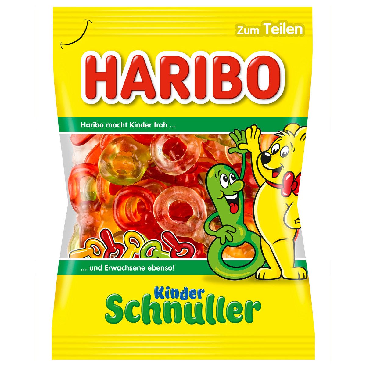 HARIBO Süßigkeit, Haribo Kinder Fruchtgummi Schnuller weich in der Konsistenz 175g