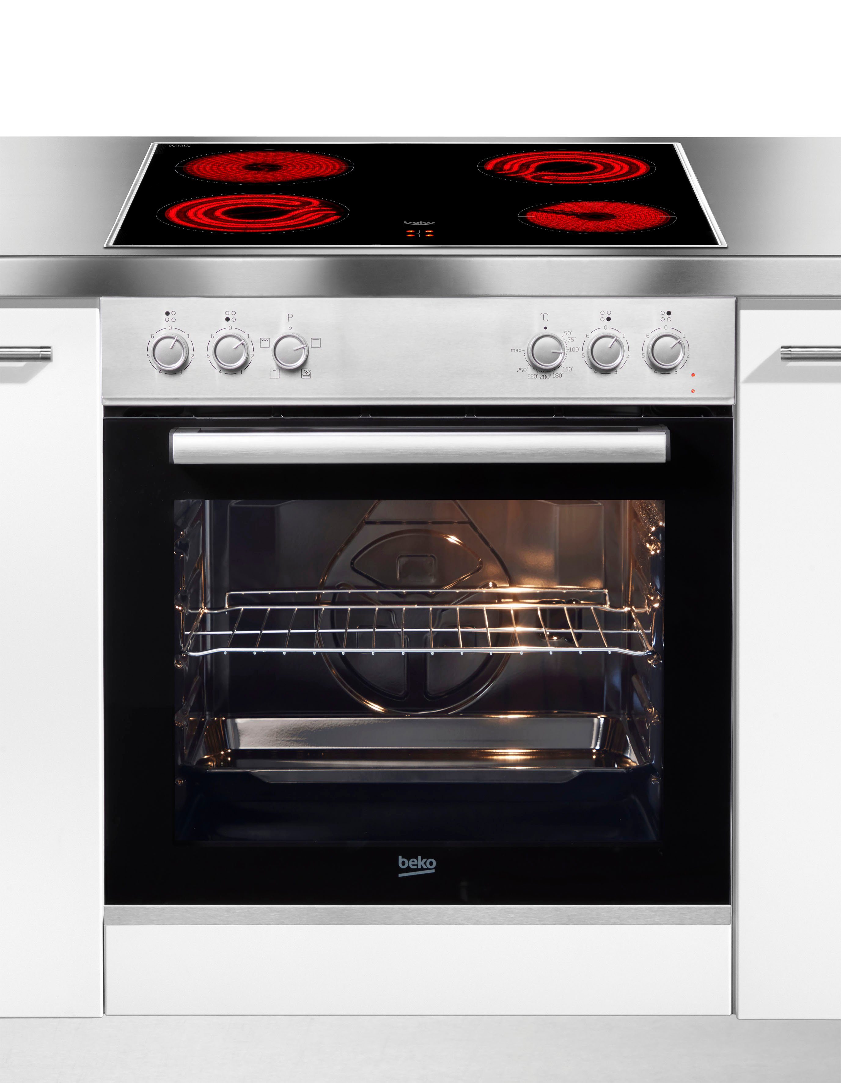 BEKO Elektro-Herd-Set BBUC12020X, Hydrolyse, SteamShine® – Die Dampfreinigung des Backofens