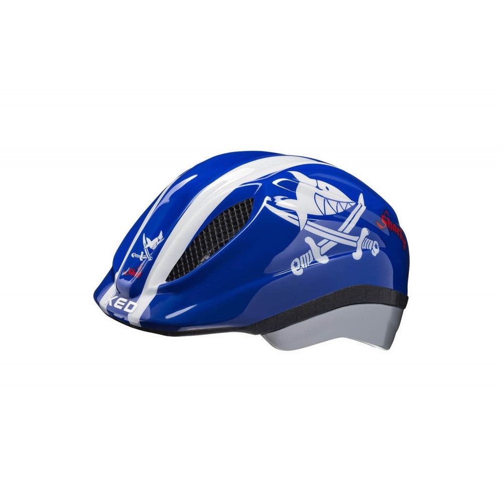 KED Kinderhelm Meggy II Kinderhelm Capt'n Sharky blue, Größe 46-51, 33 Varianten