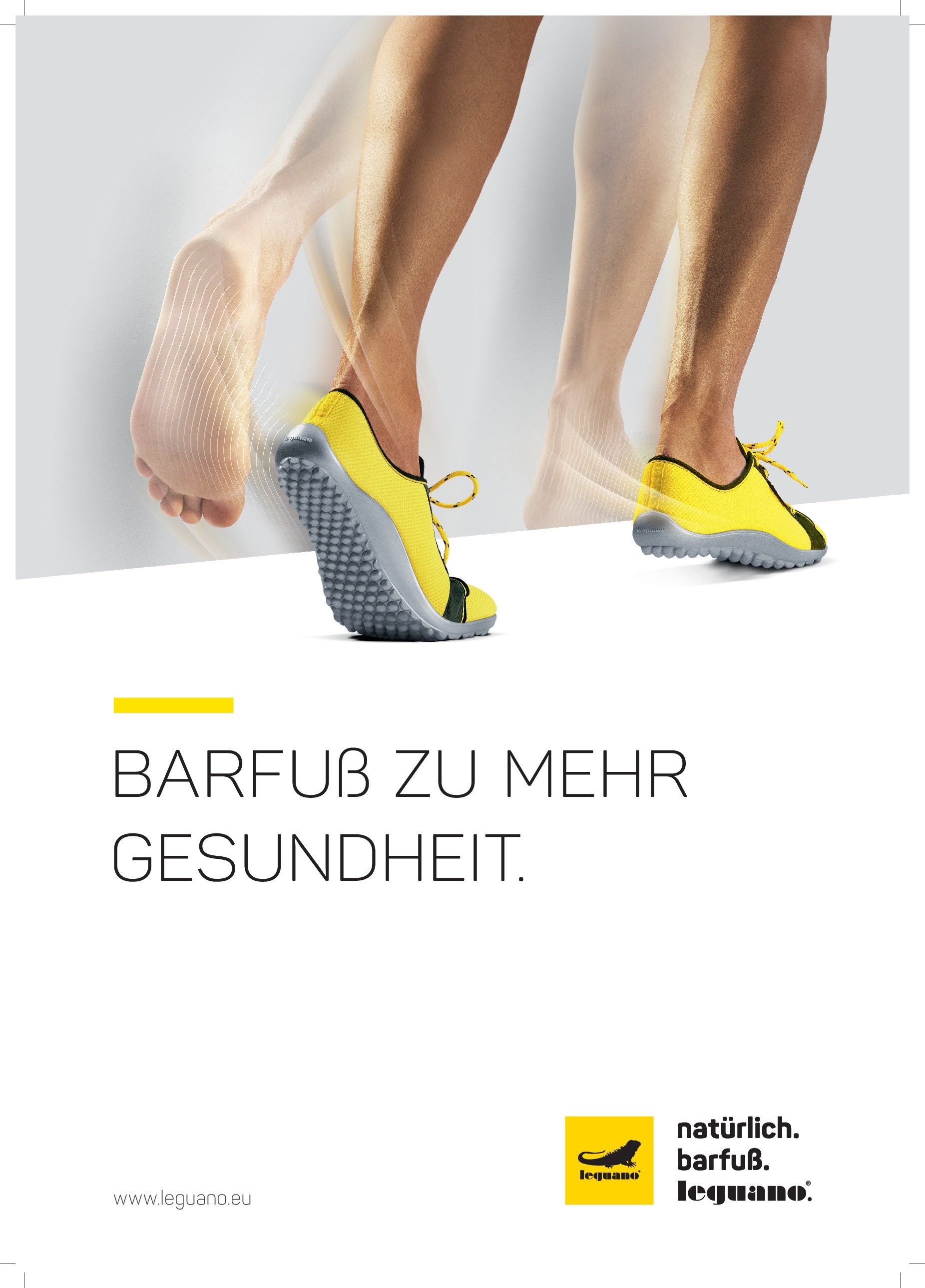 Leguano AKTIV Barfußschuh, Freizeitschuh, Halbschuh, Schnürschuh mit ergonomischer Formgebung