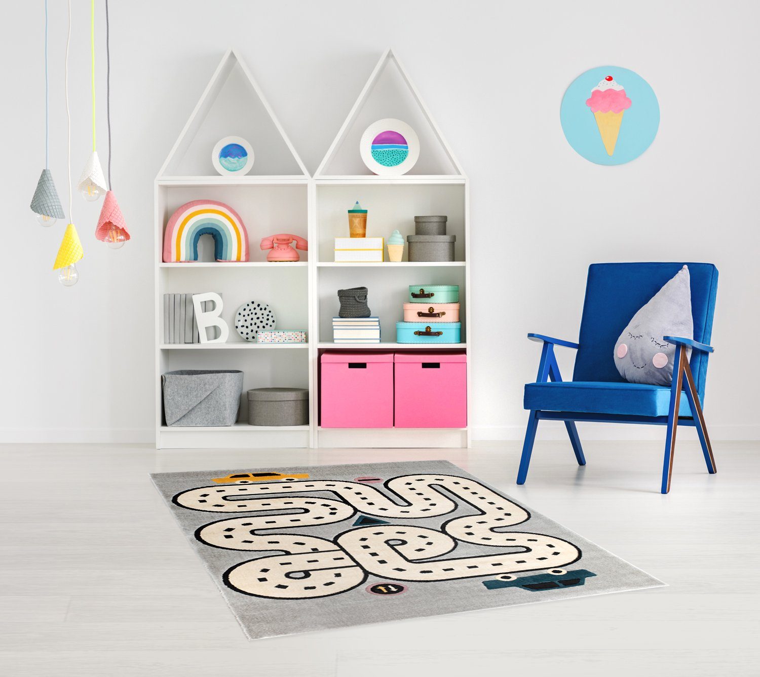 Rikmani Kinderteppich Kinderzimmerteppich Design-Teppich für Kinderzimmer, günstig online kaufen