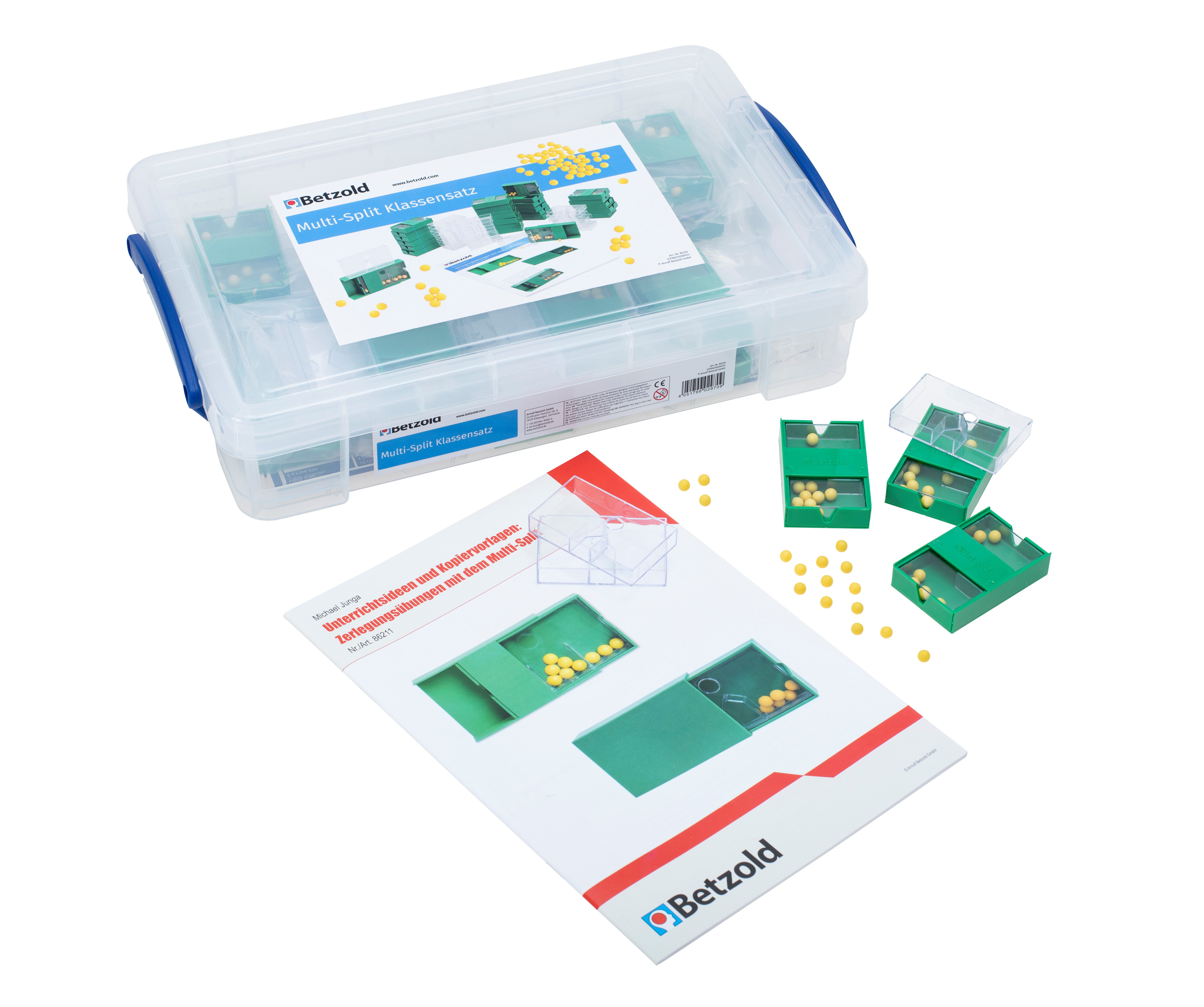 Betzold Lernspielzeug Klassensatz mit 25 Multi-Split-Schüttelboxen
