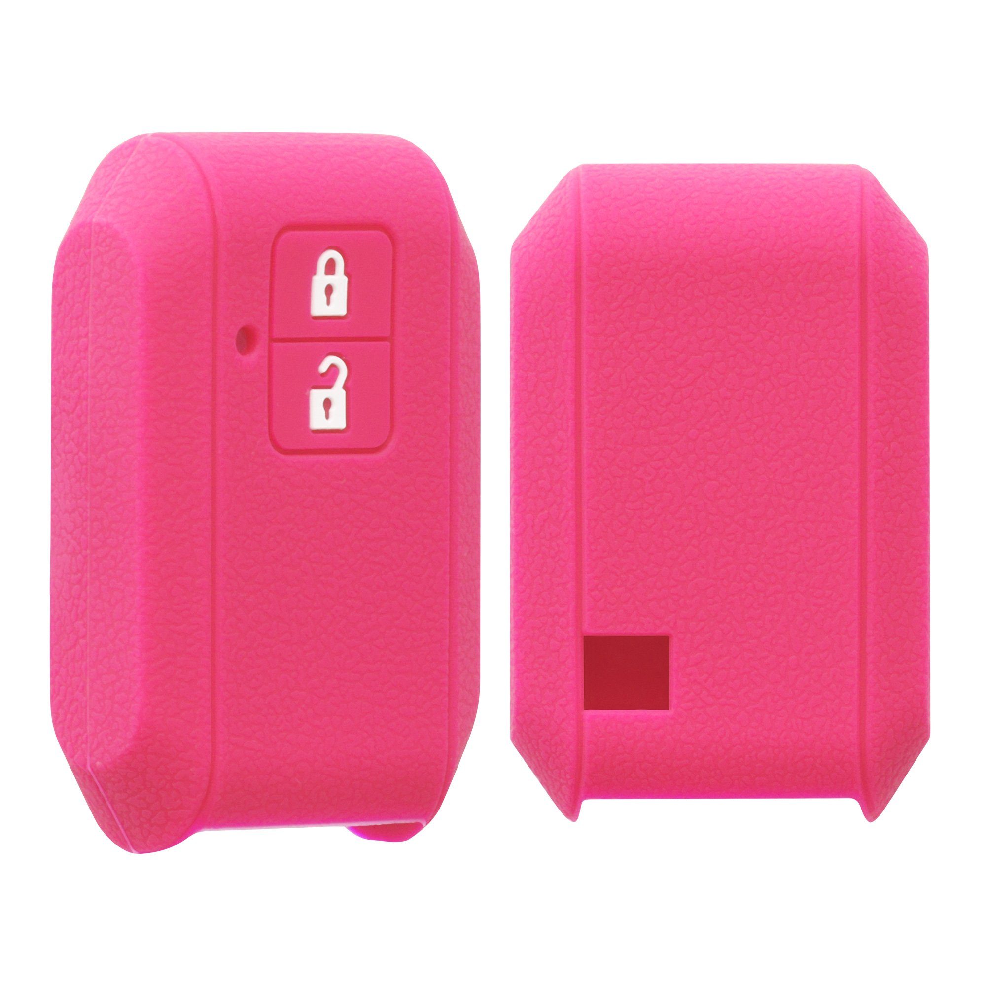 Suzuki, Schlüssel Silikon Hülle Autoschlüssel Case Pink Schlüsseltasche kwmobile Cover für Schlüsselhülle