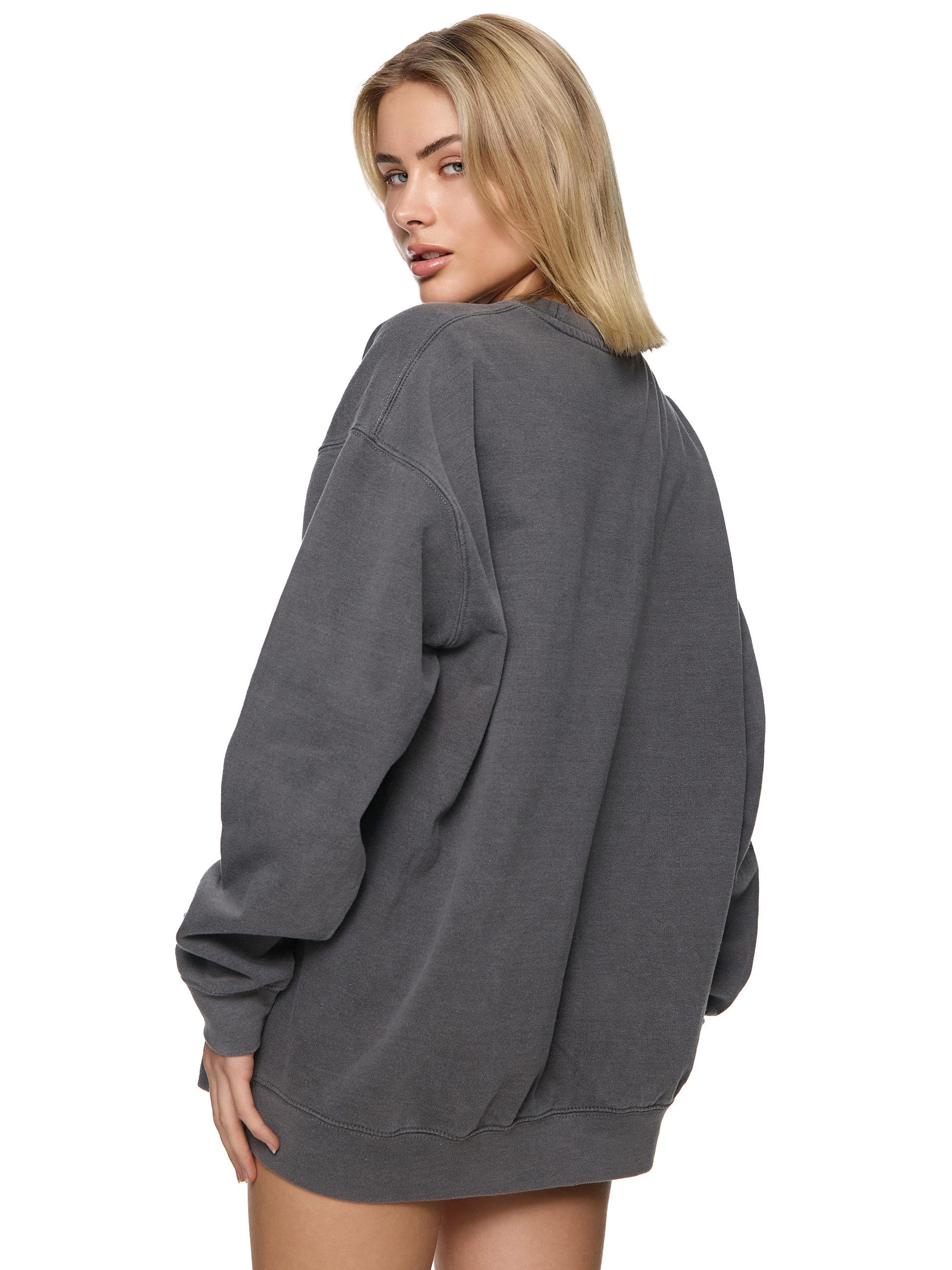 Worldclassca Sweatshirt Worldclassca Oversized Sweatshirt PUMPKIN Print Langarm Pullover Pulli PRINT PUMPKIN SPICE AND ALL THINGS NICE