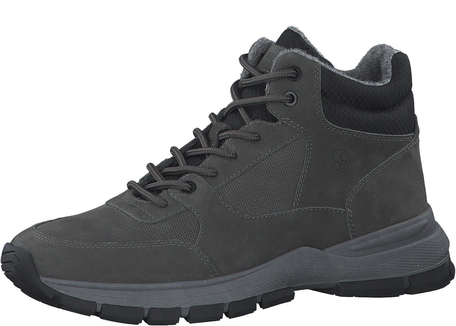 s.Oliver Winter Сапогиette 5-15201-29-200 aus Leder mit Softfoam grau Herren Sneaker
