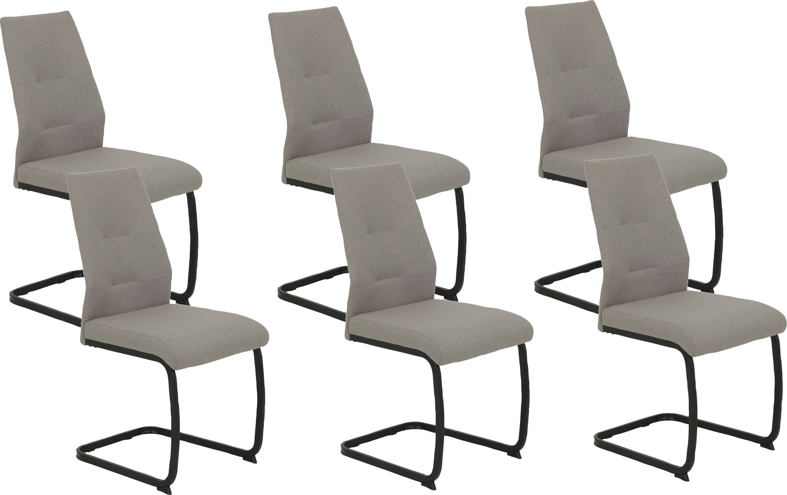 HELA Freischwinger Ariana, Esszimmerstuhl (Set, 6 St), Zertifizierter "Waterfree" Stoff - sehr Robust, 140 kg belastbar