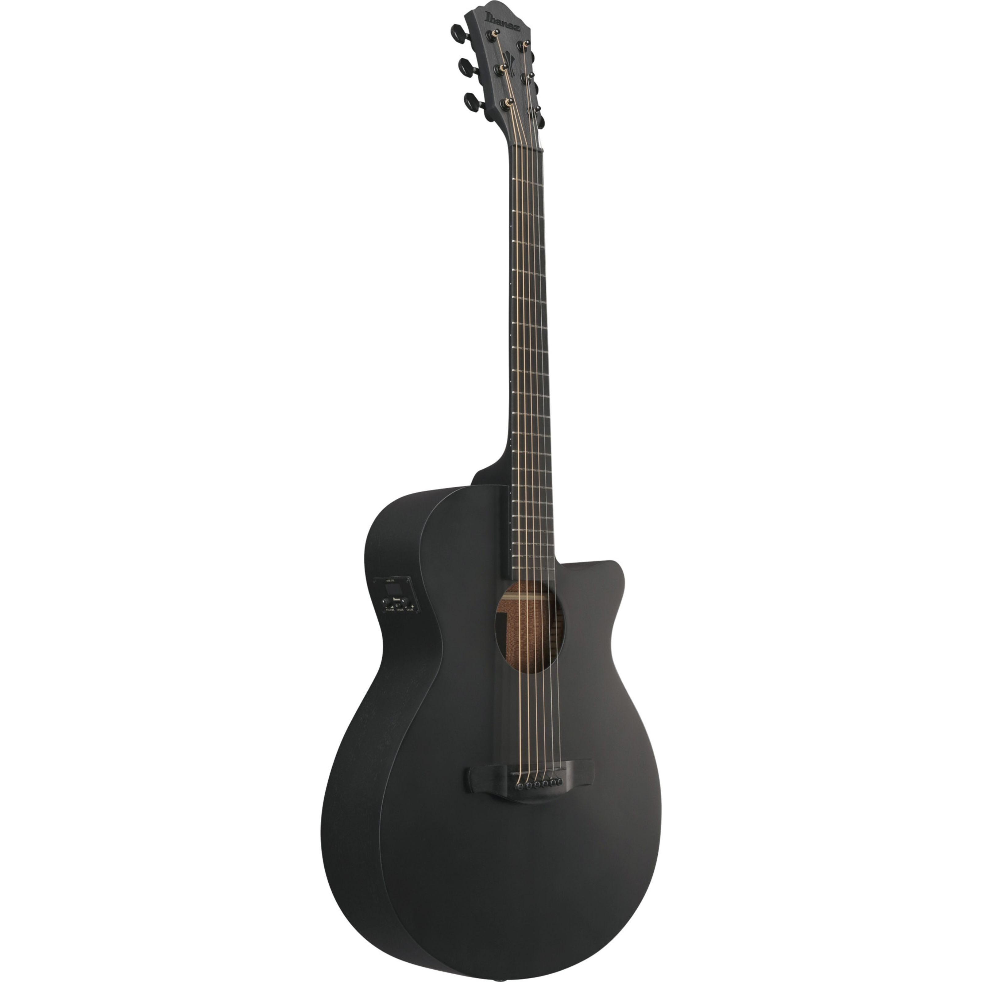Ibanez Westerngitarre, Westerngitarren, 000/OM Gitarren, AEG621-BOT Black Out - Westerngitarre