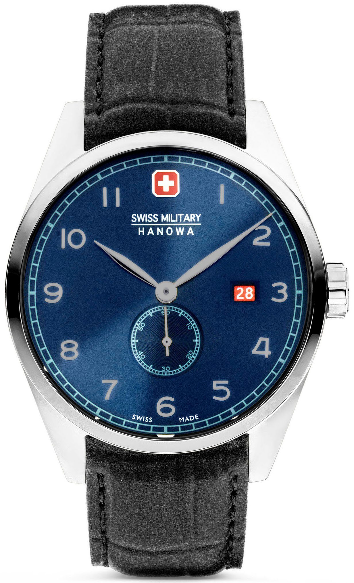 Swiss Military Hanowa Quarzuhr LYNX SMWGB0000701 Armbanduhr Herrenuhr Swiss Made Datum Saphirglas