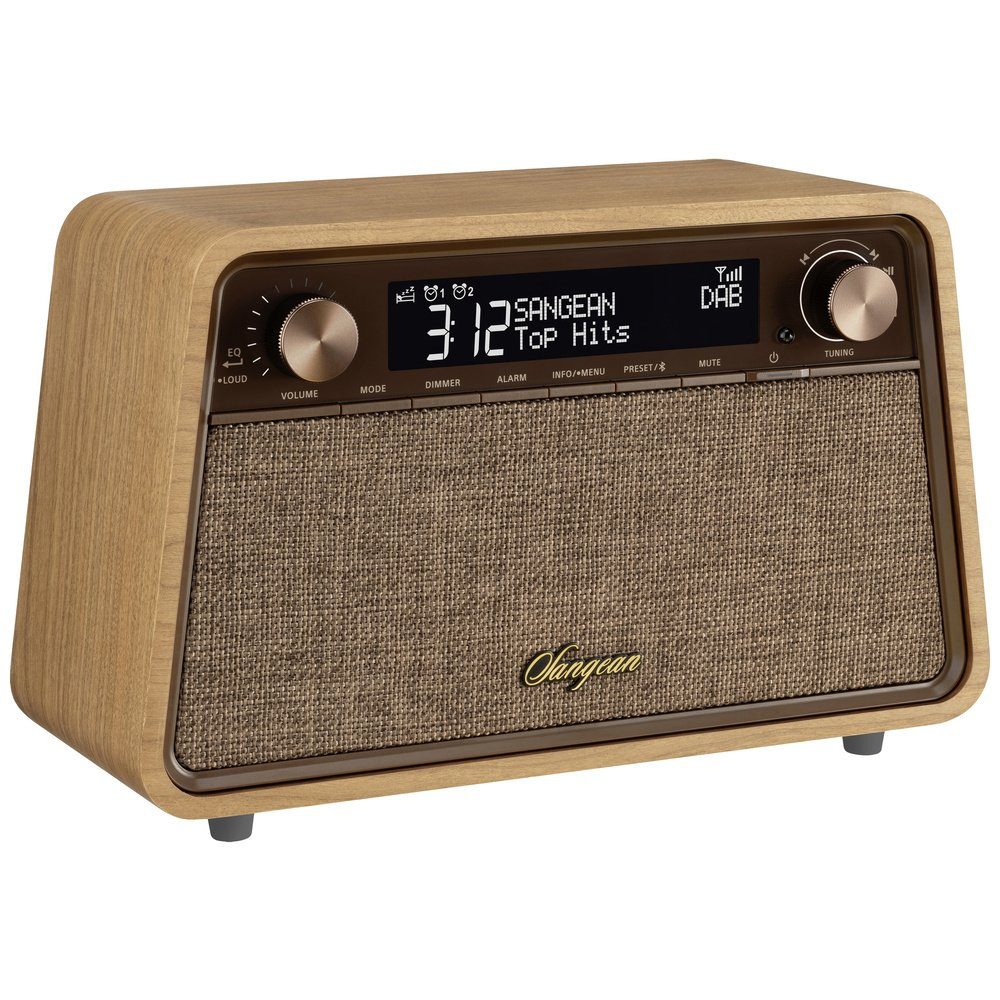 DAB+, Cabinet Tischradio Sangean Sangean FM Premium DAB+, Wooden Blueto Radio WR-201