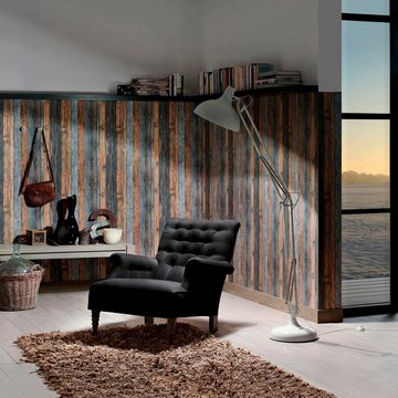 living walls Vliestapete Best of Wood`n Stone 2nd Edition, Holz, Holztapete Tapete Holzoptik Beige Braun Grau