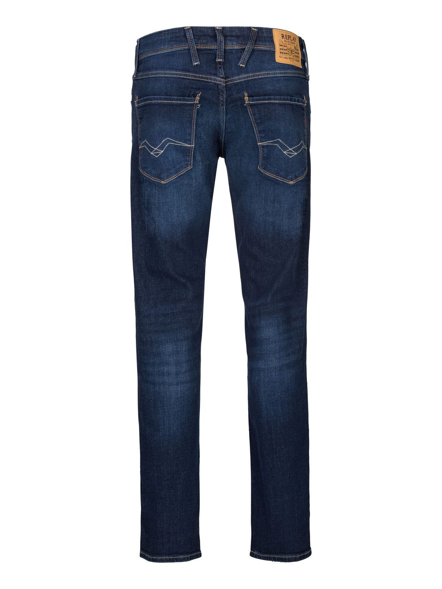 Replay 5-Pocket-Jeans ANBASS - 10.5 OZ DARK INDIGO SUPER STRETCH DENIM günstig online kaufen
