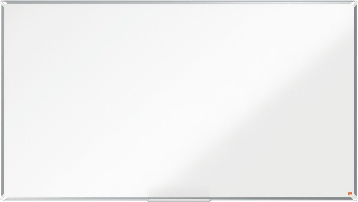 NOBO Magnettafel Whiteboard Premium Plus Stahl Widescreen 85 Zoll magnetisch weiß
