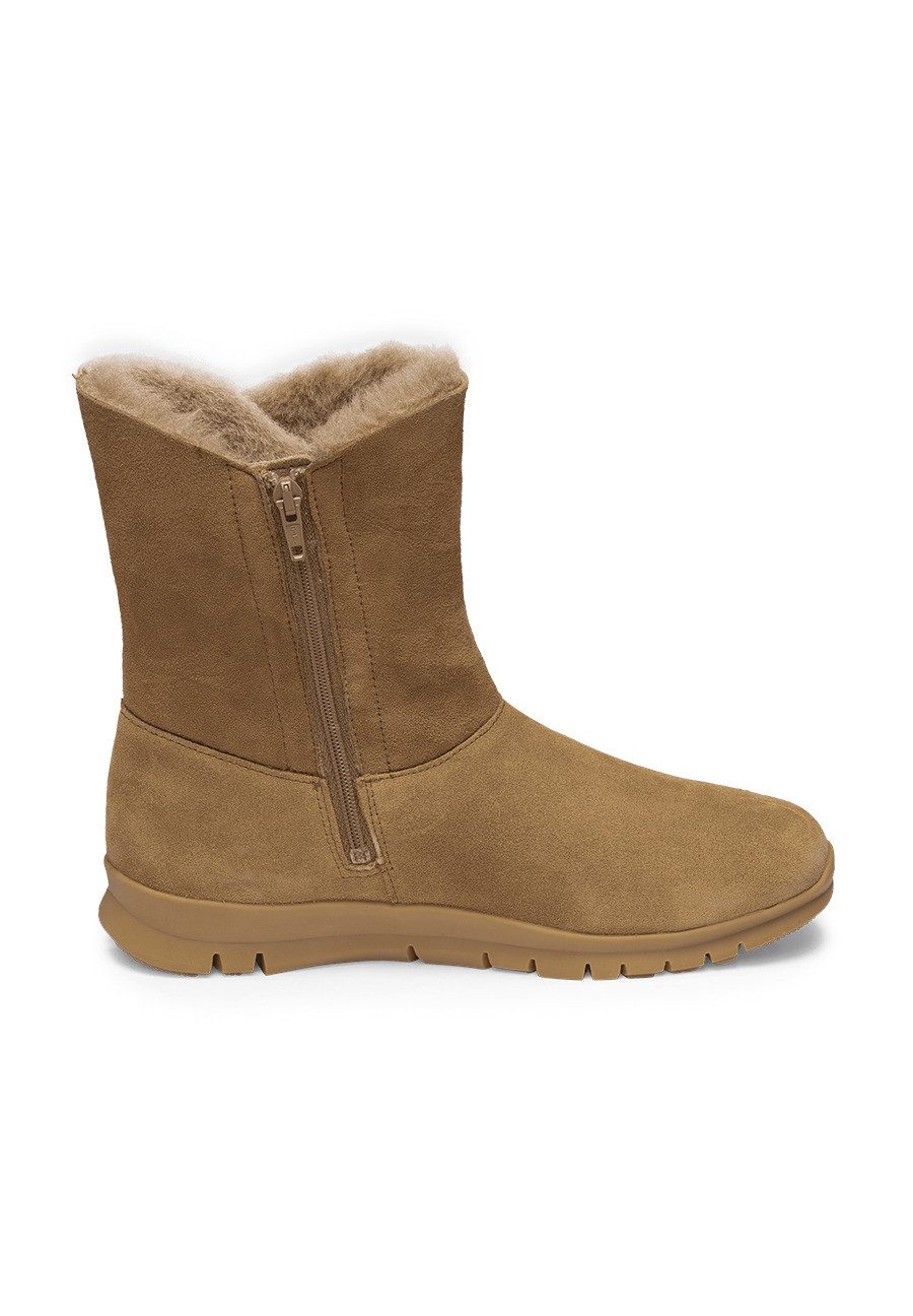 vitaform Damenschuhe Stiefelette Veloursleder Stiefelette