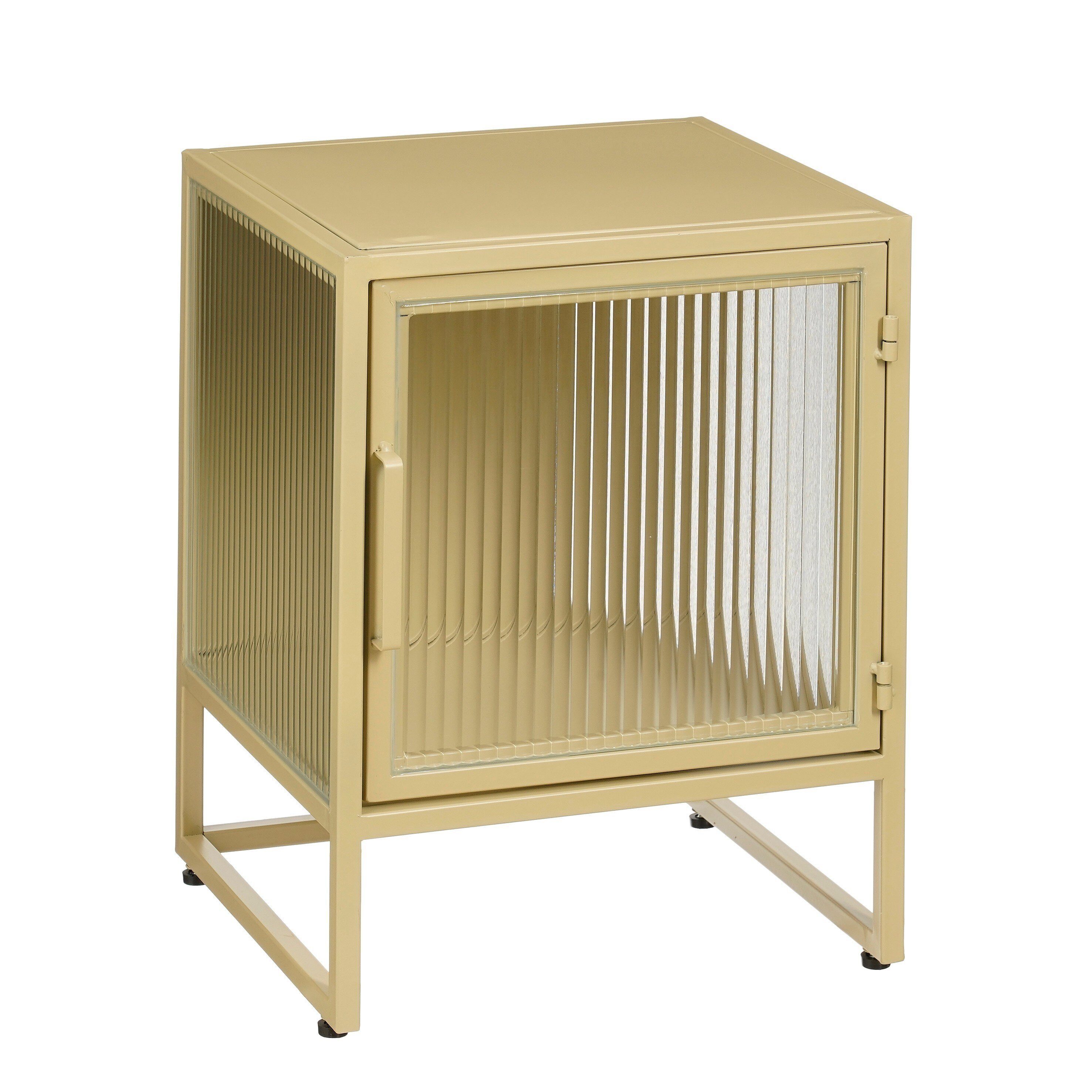 Mica Decorations Nachtschrank Mica Decorations Clifton Schrank beige - l38xb35xh50cm