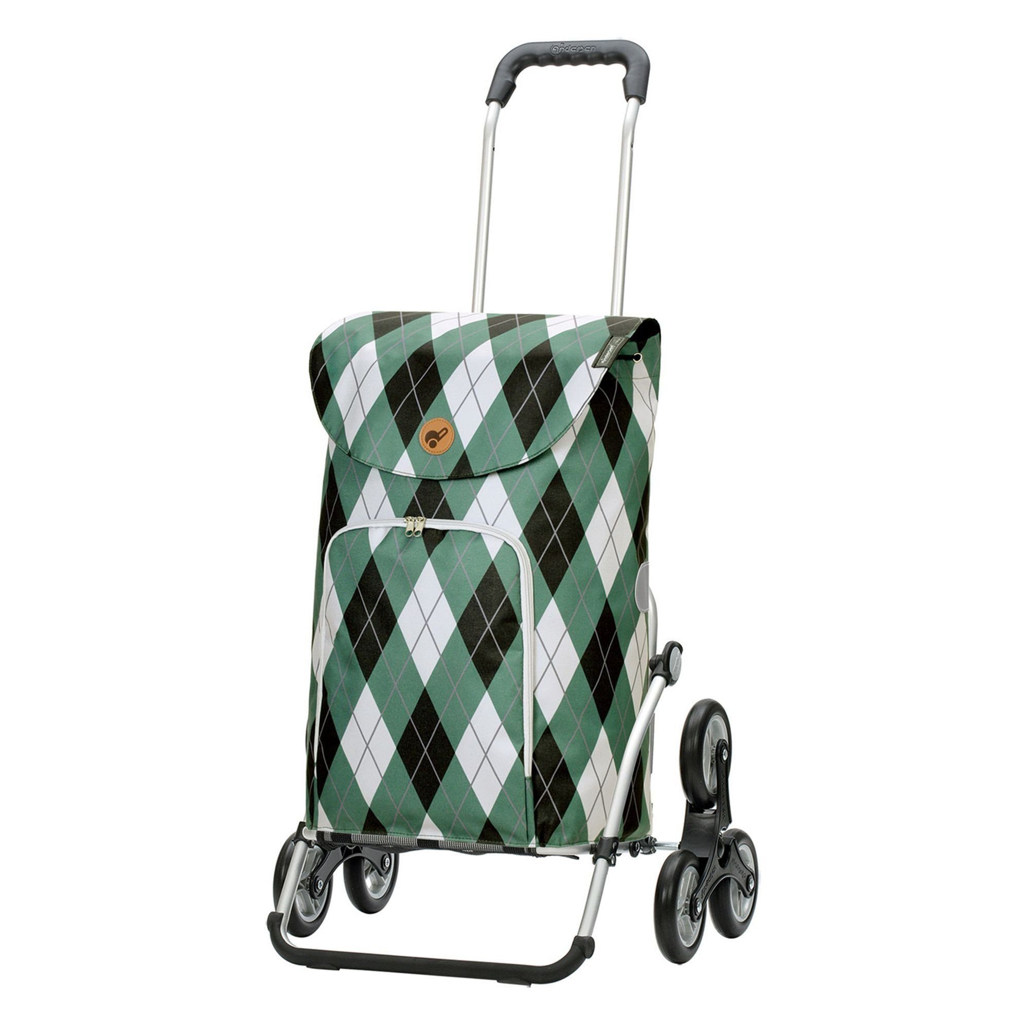 Chariot De Courses Andersen Jella Bleu - 51 Litres, Imperméable, Pliable - Fabriqué En Allemagne