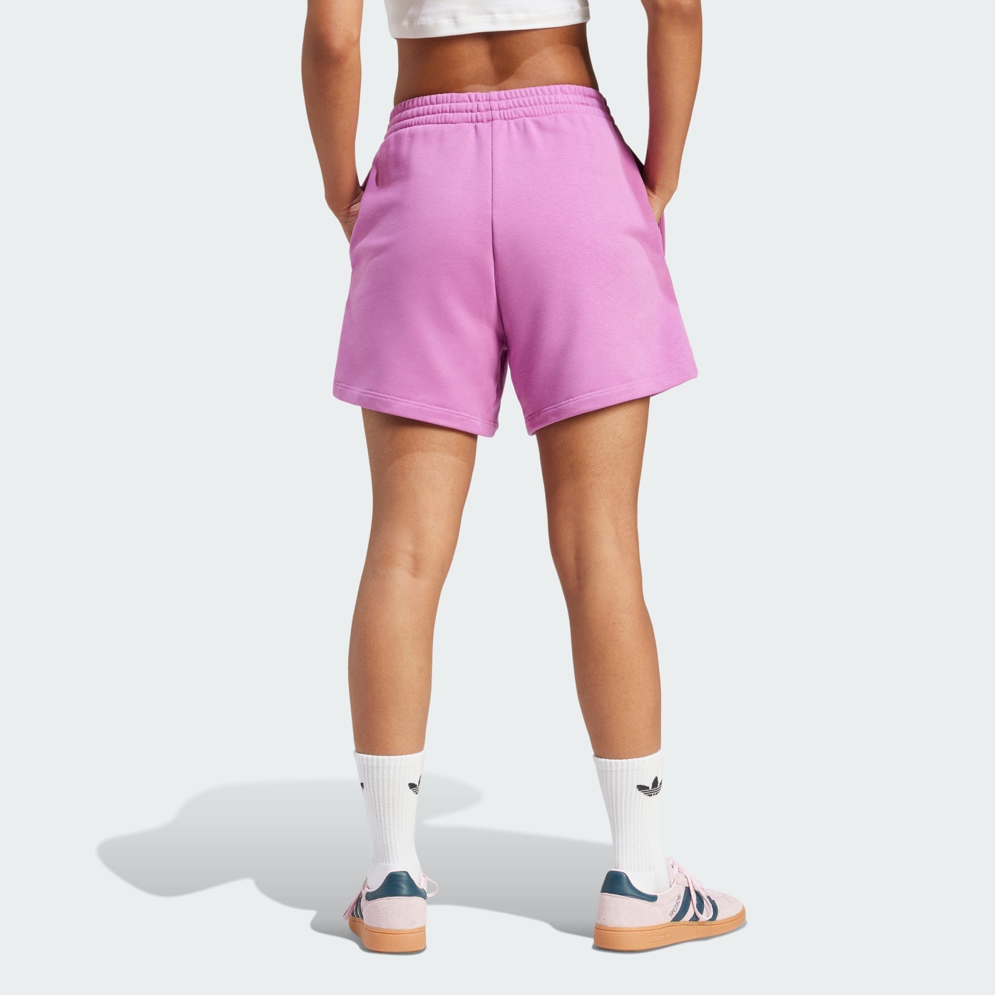 SHORTS Funktionsshorts adidas Originals Pink TERRY ADICOLOR ESSENTIALS FRENCH