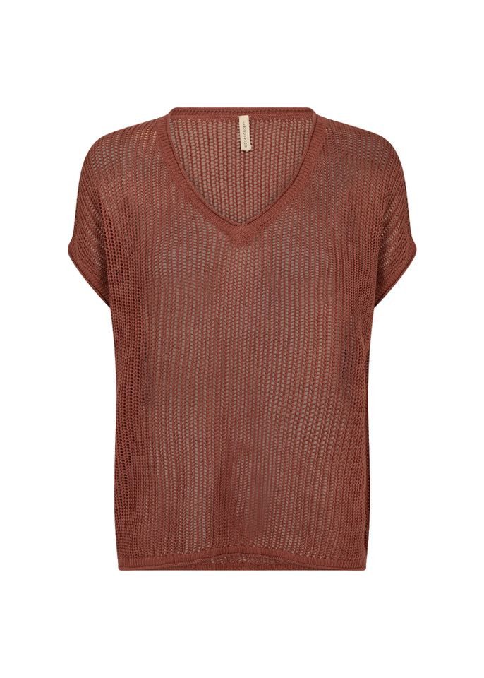 soyaconcept Strickpullover - Kurzarmshirt im Stricklook günstig online kaufen