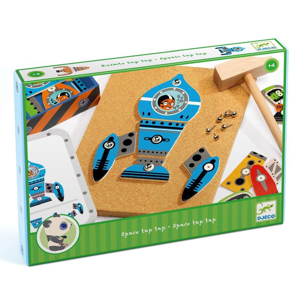 DJECO Spiel Hämmerchenspiel Tap Tap Weltraum für Kinder, Hämmerchenspiel Tap Tap Weltraum, Hämmerchenspiel