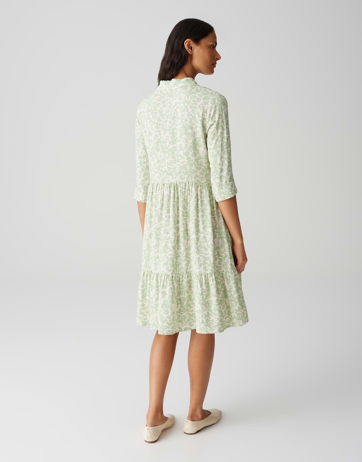 OPUS Minikleid WALARI Regular mit femininen Volantstufen