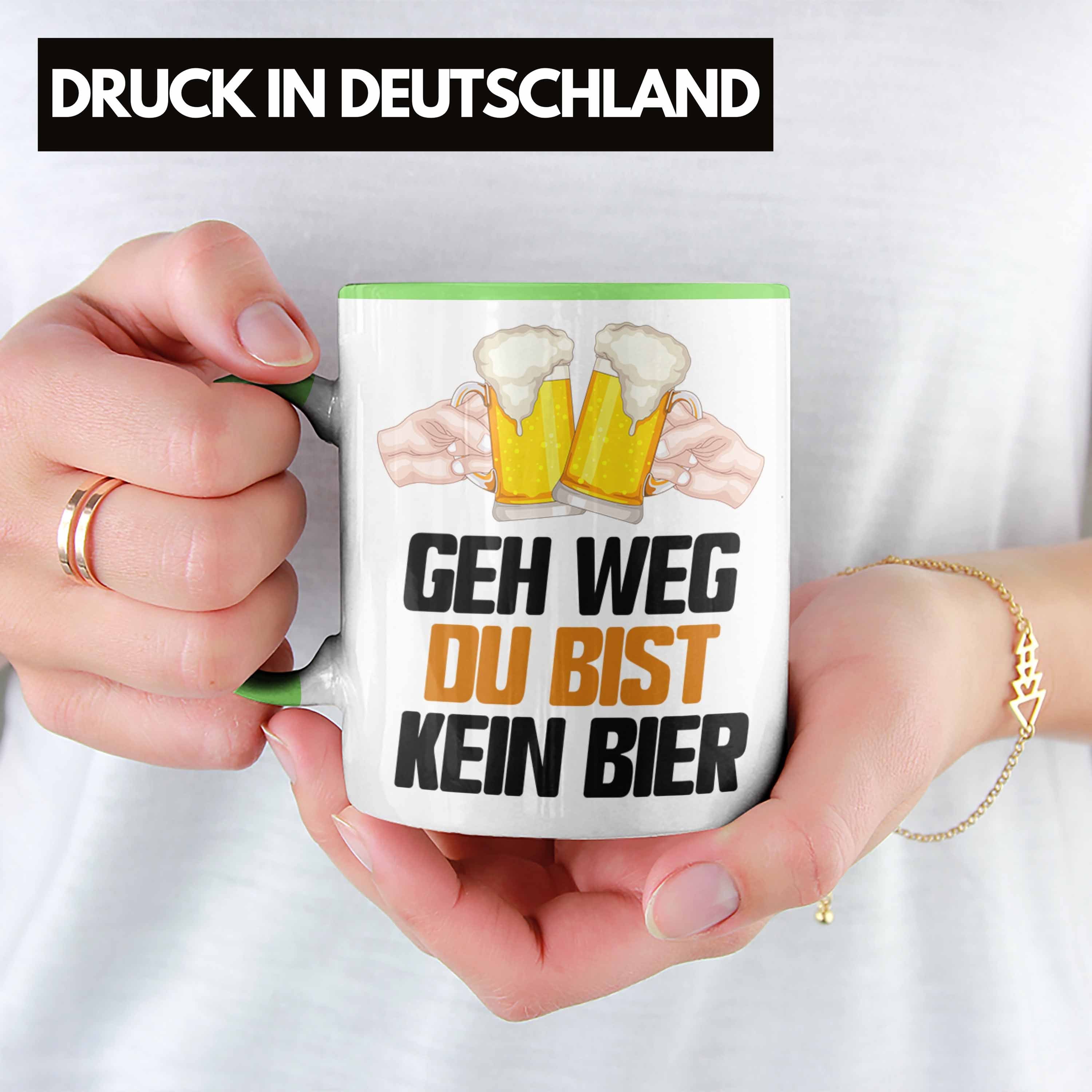 Geschenk Du Grün Trendation Bier Saufen Tasse Geh Tasse Ge Weg Biertrinker Bist Kein Alkohol