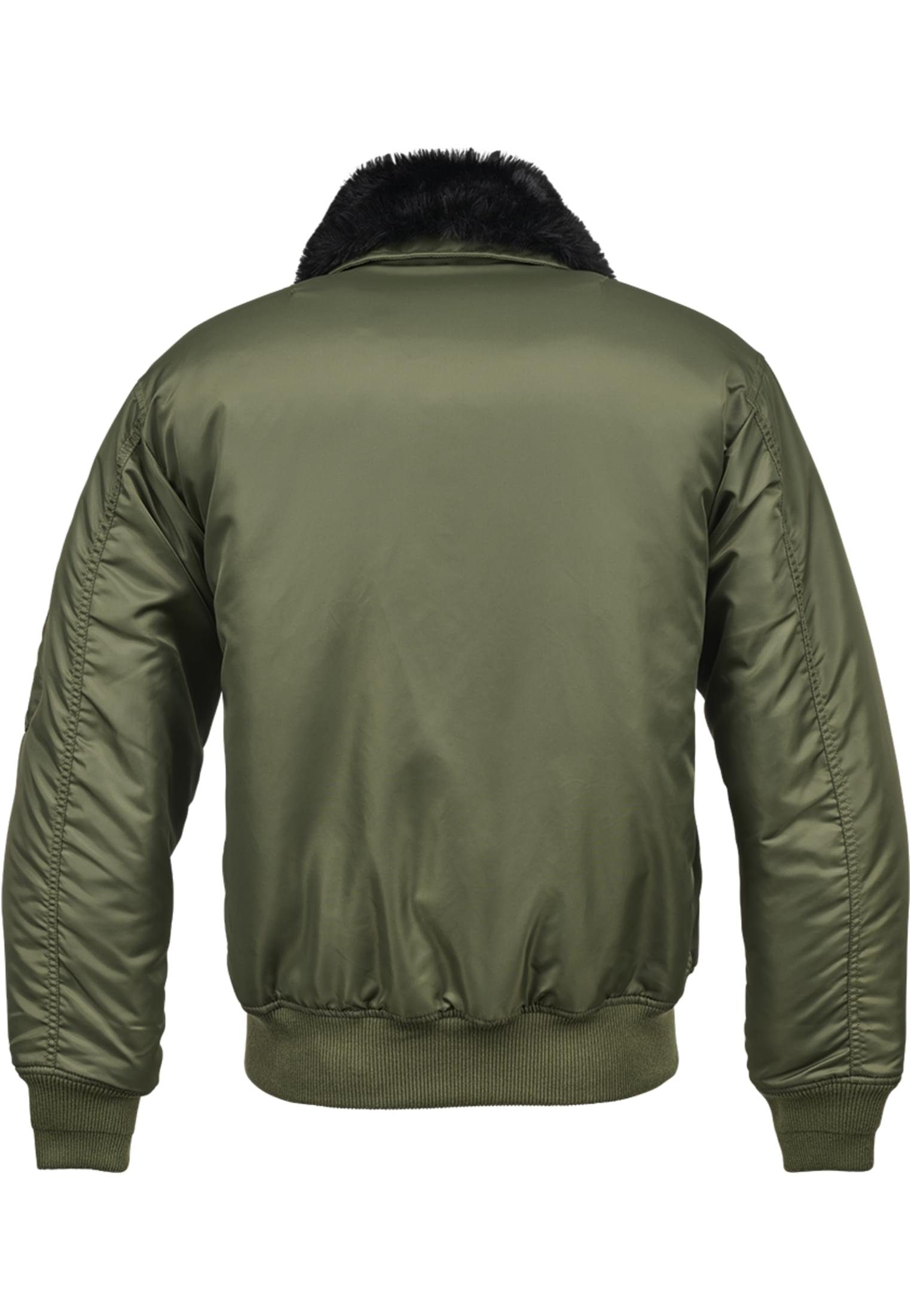 Winterjacke (1-St) Fur olive MA2 Collar Jacket Brandit Herren