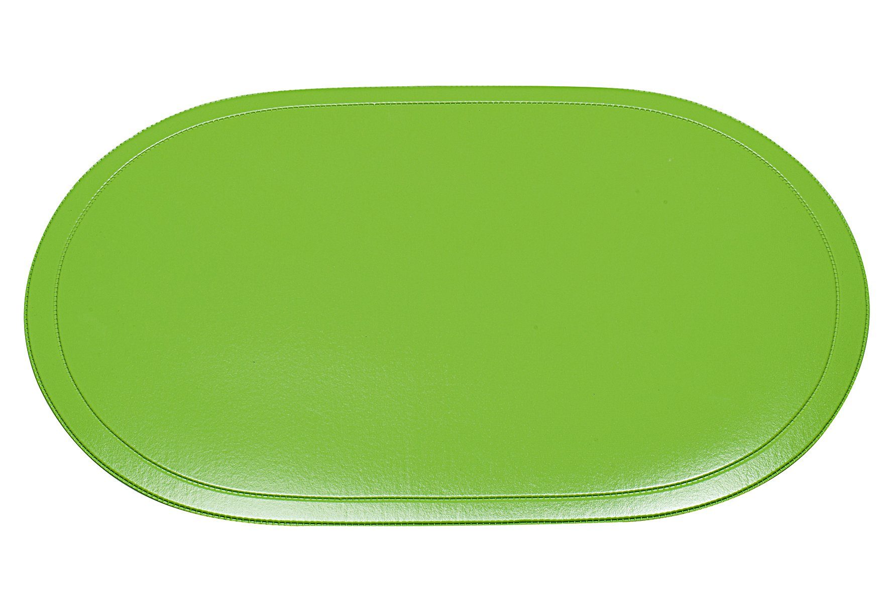 Platzset, Saleen Tischset oval, Saleen, abwaschbar apfelgrün