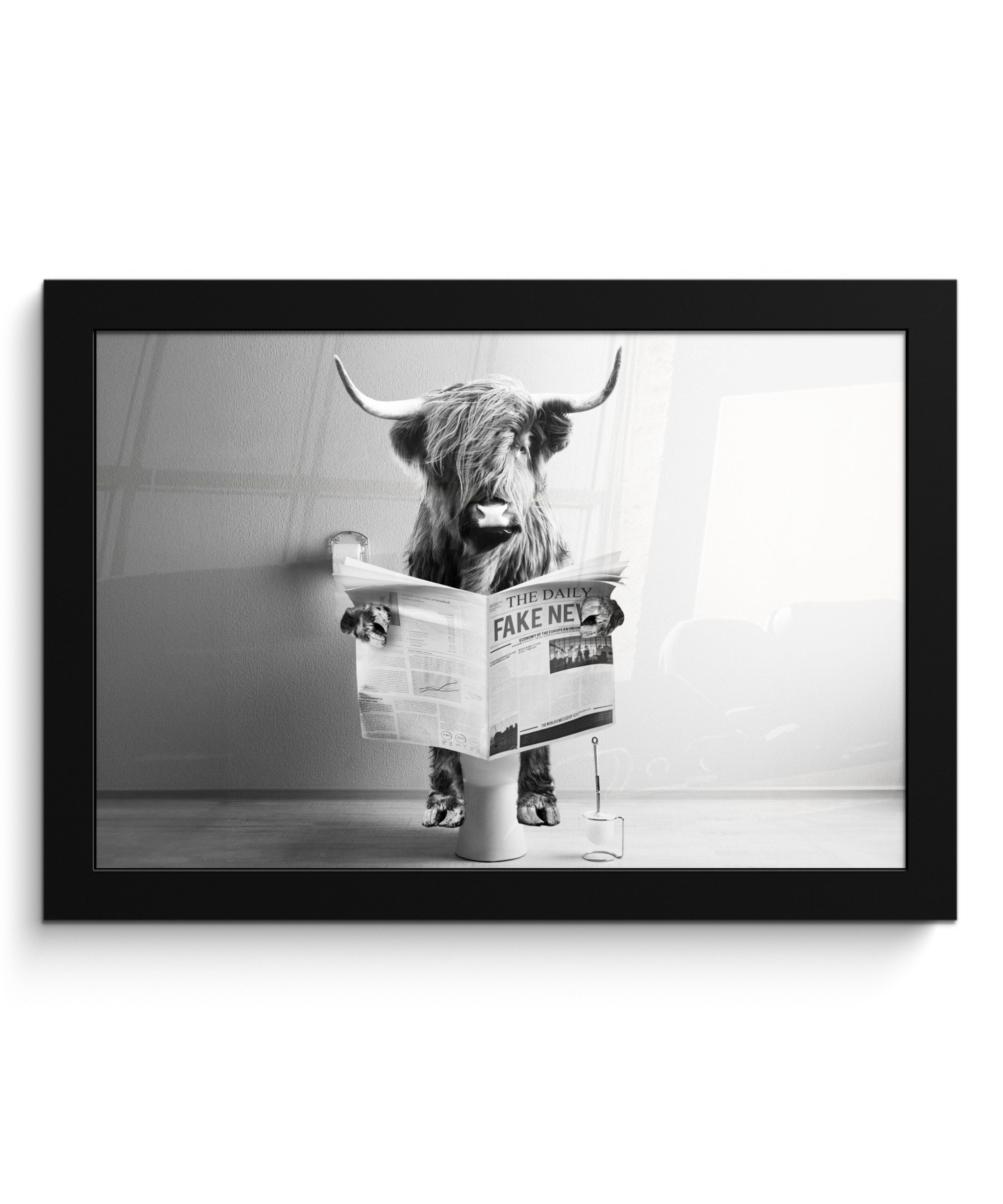 MuchoWow Poster Schottischer Highlander - WC günstig online kaufen