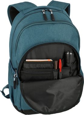 travelite Laptoprucksack Kick Off L, 45 cm, petrol, Freizeitrucksack Arbeitsrucksack Schulrucksack Reiserucksack