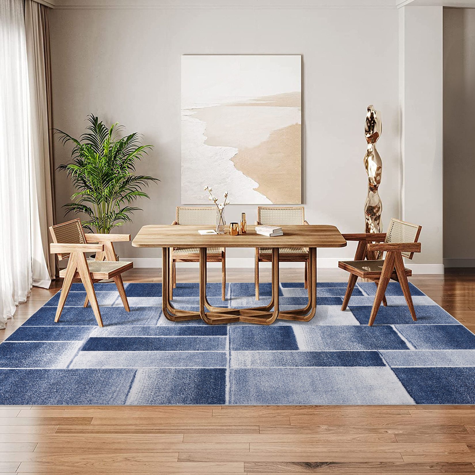 GarveeMore Teppich Waschbarer Teppich für Wohnzimmer Moderner Schlafzimmert günstig online kaufen