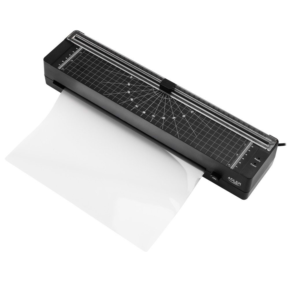 ADLER EUROPE Laminiergerät AD 1042 A3 kompakter Laminator mit Heißlaminierung, Dokumente Fotos Urkunde 80-125 Micron Papierschneider 5 Folien