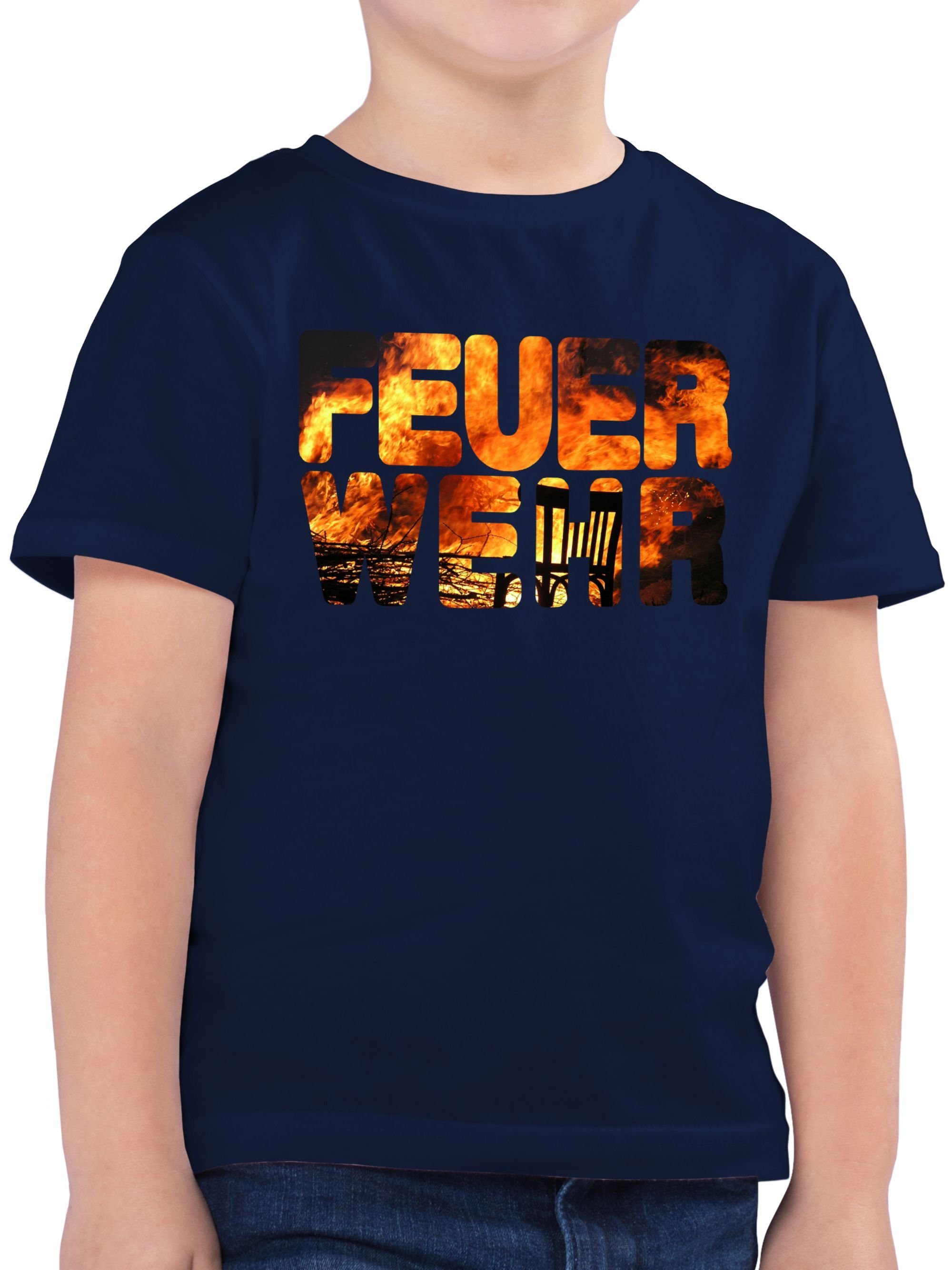 T-Shirt Feuerwehr Flammen