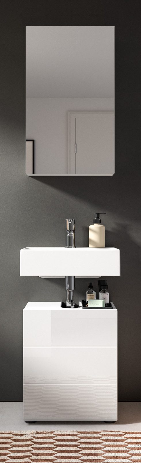 Inn.Furn Badmöbel-Set Larik, (in weiß Hochglanz, günstig online kaufen