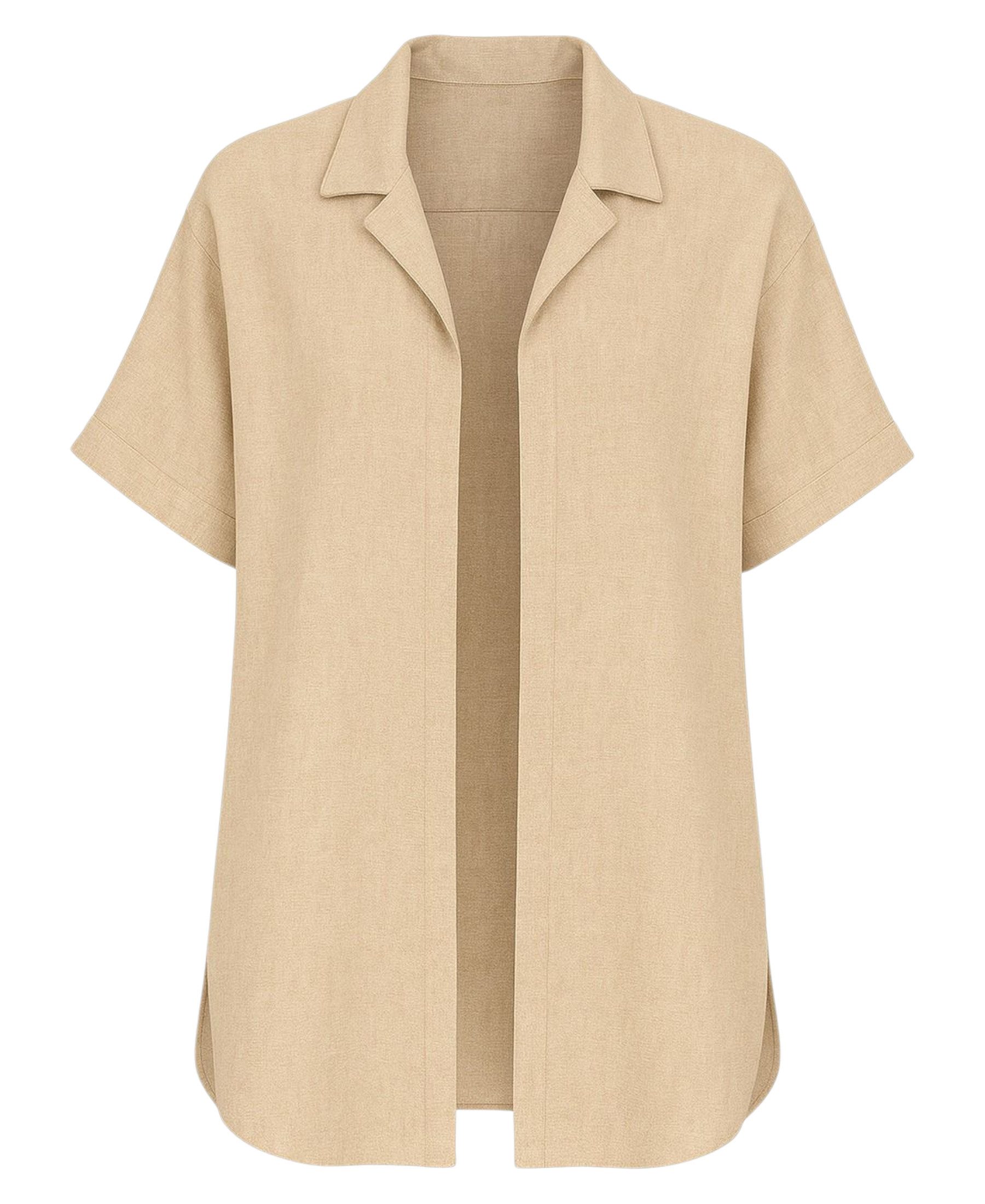 fashionshowcase Leinenhemd Damen Oversize Hemd in Leinenoptik – Einheitsgrö günstig online kaufen