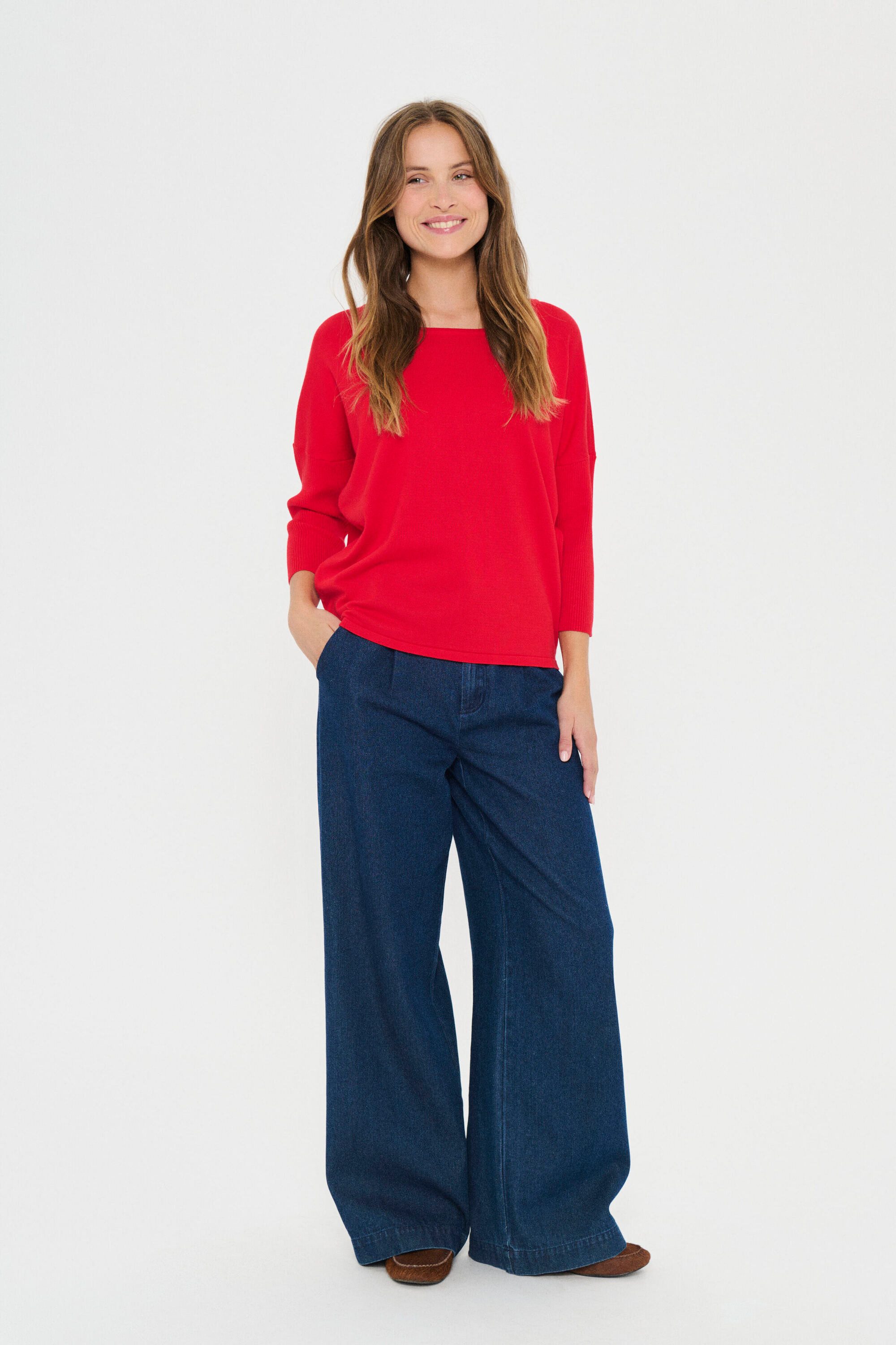 Saint Tropez Strickpullover A2561, MilaSZ R-Neck günstig online kaufen