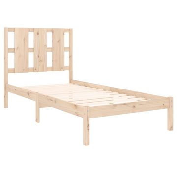 vidaXL Bett Massivholzbett 75x190 cm